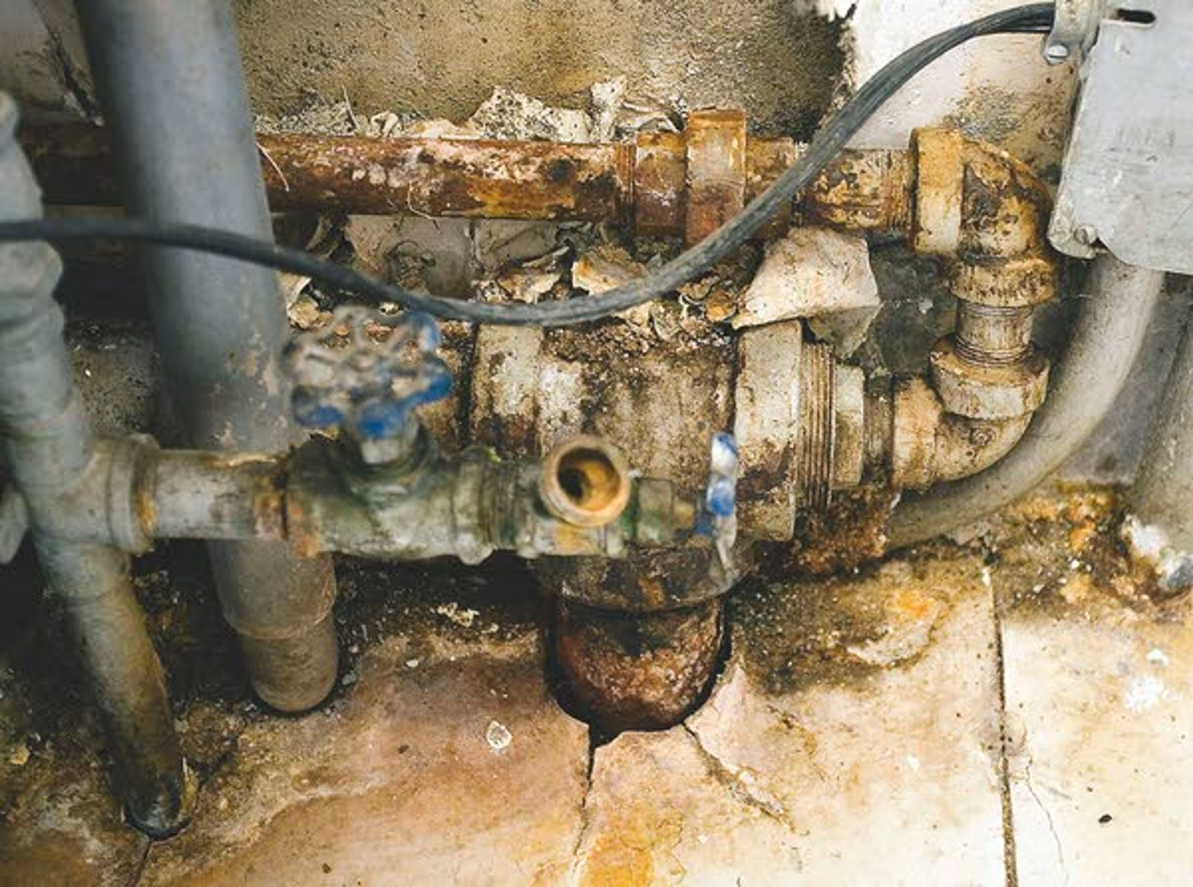 Leaking condensate-return pipes in the heating system at the Colton School are among the things that would be replaced if a $5.6 million bond passes.