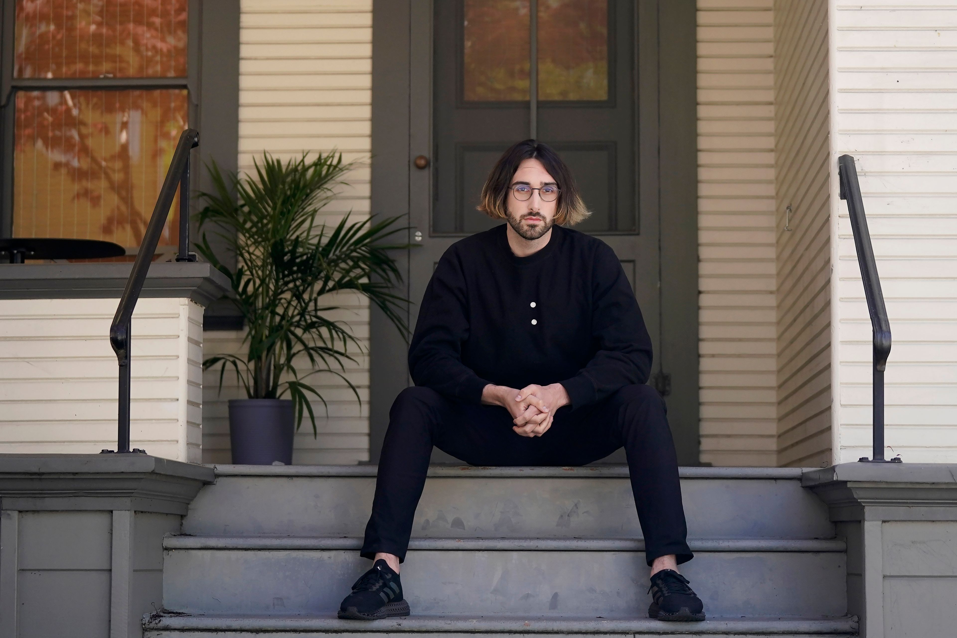 Aidan Gomez, co-founder and CEO Cohere, is photographed at an office in Palo Alto, Calif., Wednesday, April 12, 2023. Gomez, whose research behind the so-called “transformer” technique put the “T” at the end of ChatGPT, says some fearmongering is “detached from the reality” of AI’s true capabilities, but he’s among a growing number of experts pushing for safeguards. (AP Photo/Jeff Chiu)