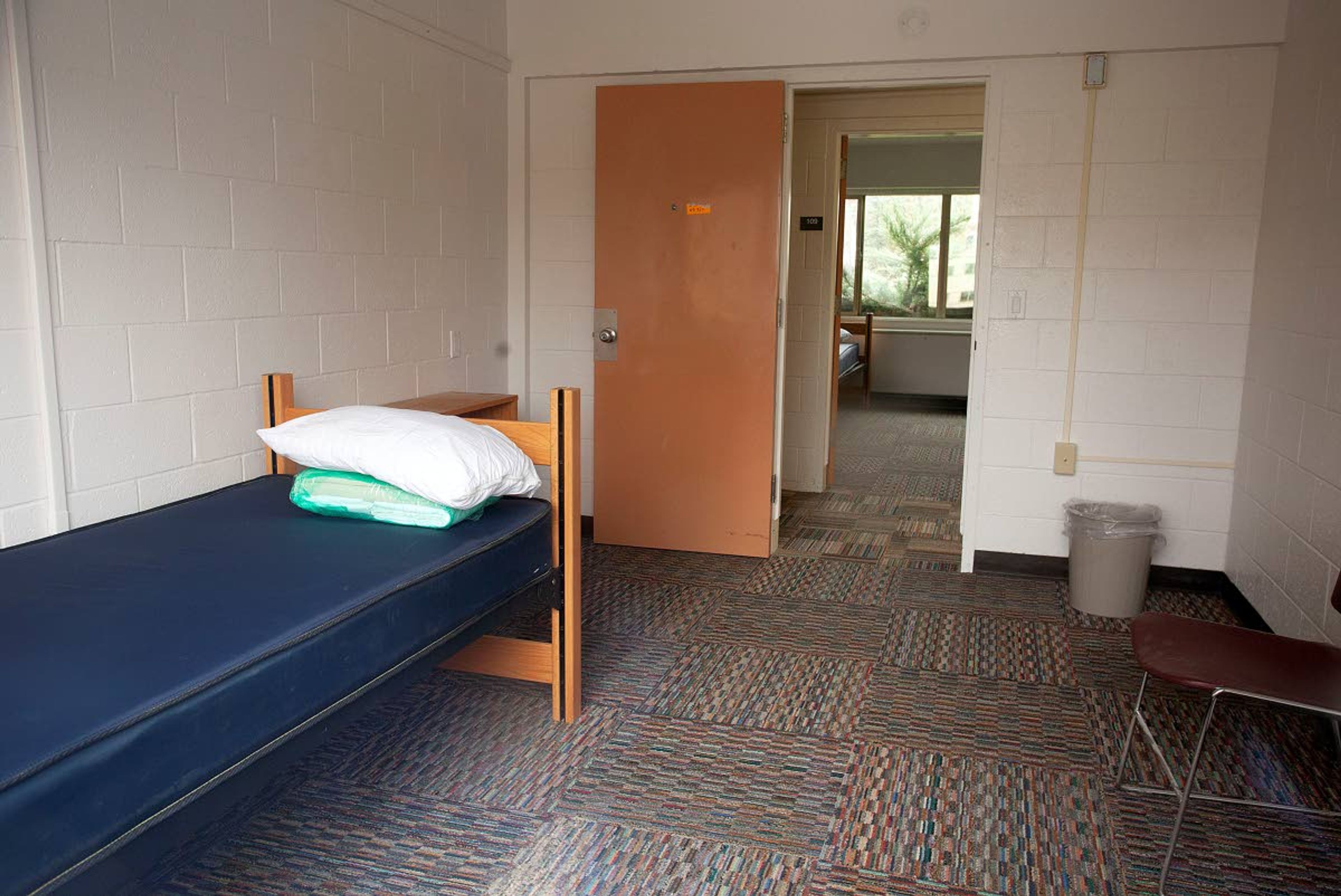 Geoff Crimmins/Daily NewsA room is seen in Targhee Hall on Monday at the University of Idaho in Moscow. The university and Gritman Medical Center have designated the former residence hall to serve as a space for patients infected with COVID-19, if needed.