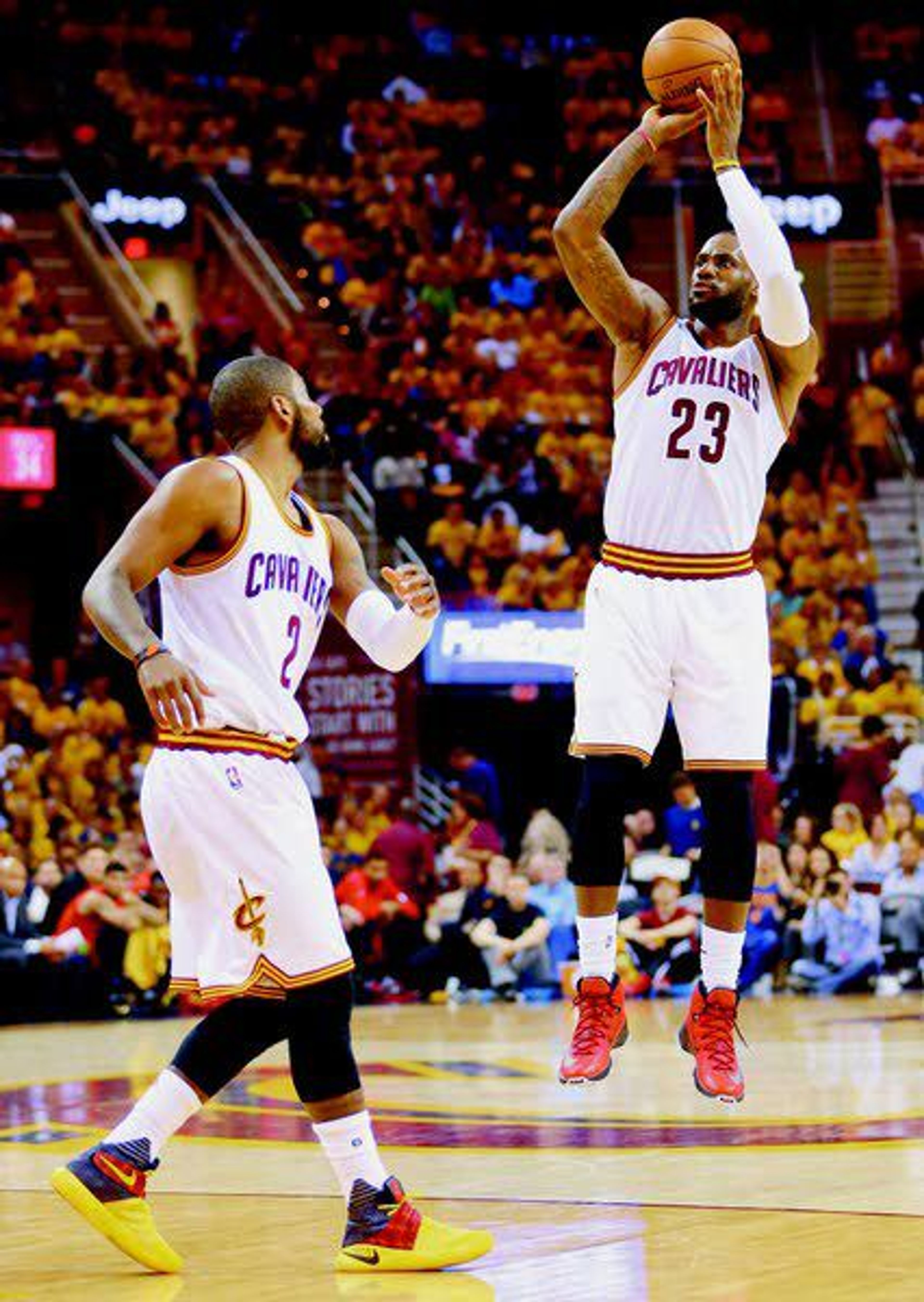 Three for all Cavs make record 25 3's, rout Hawks