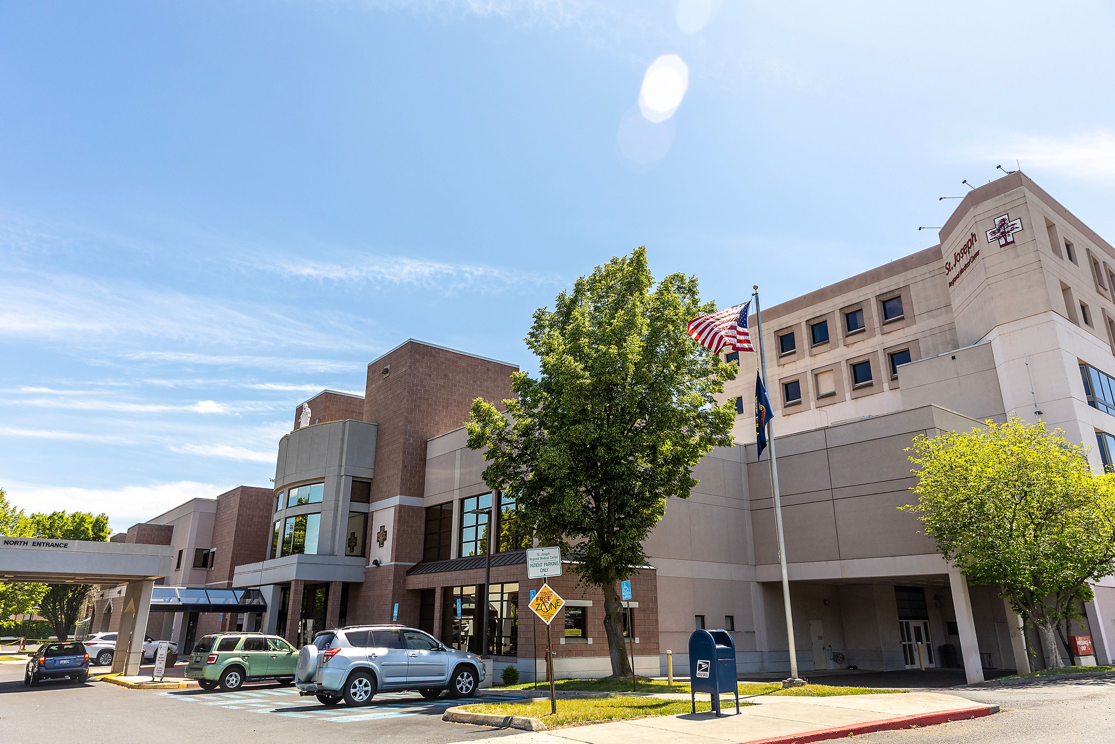 Logo St. Joseph Regional Medical Center is pictured Tuesday in Lewiston.