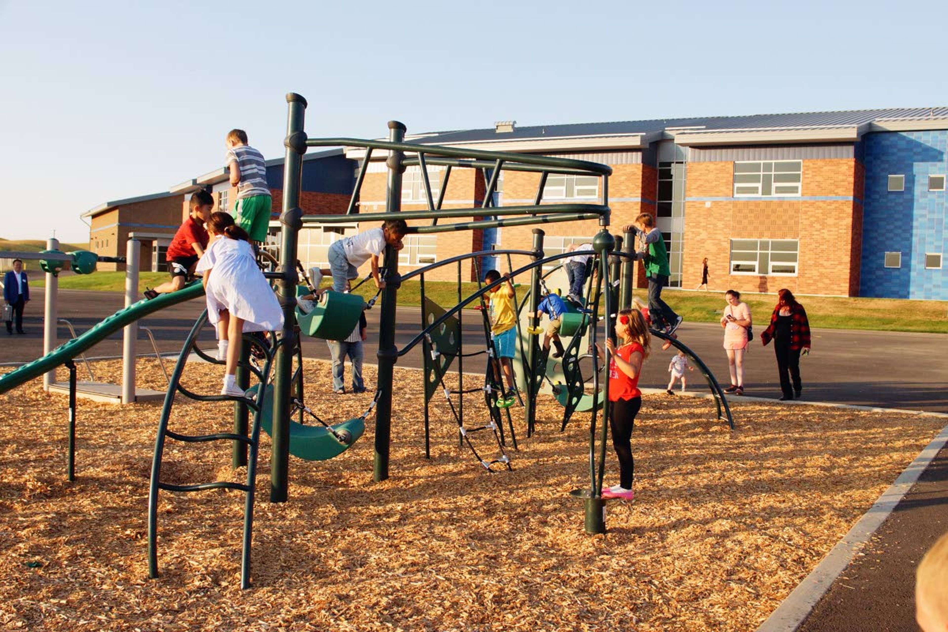 File — Children test out the playground at Kamiak Elementary in 2019.