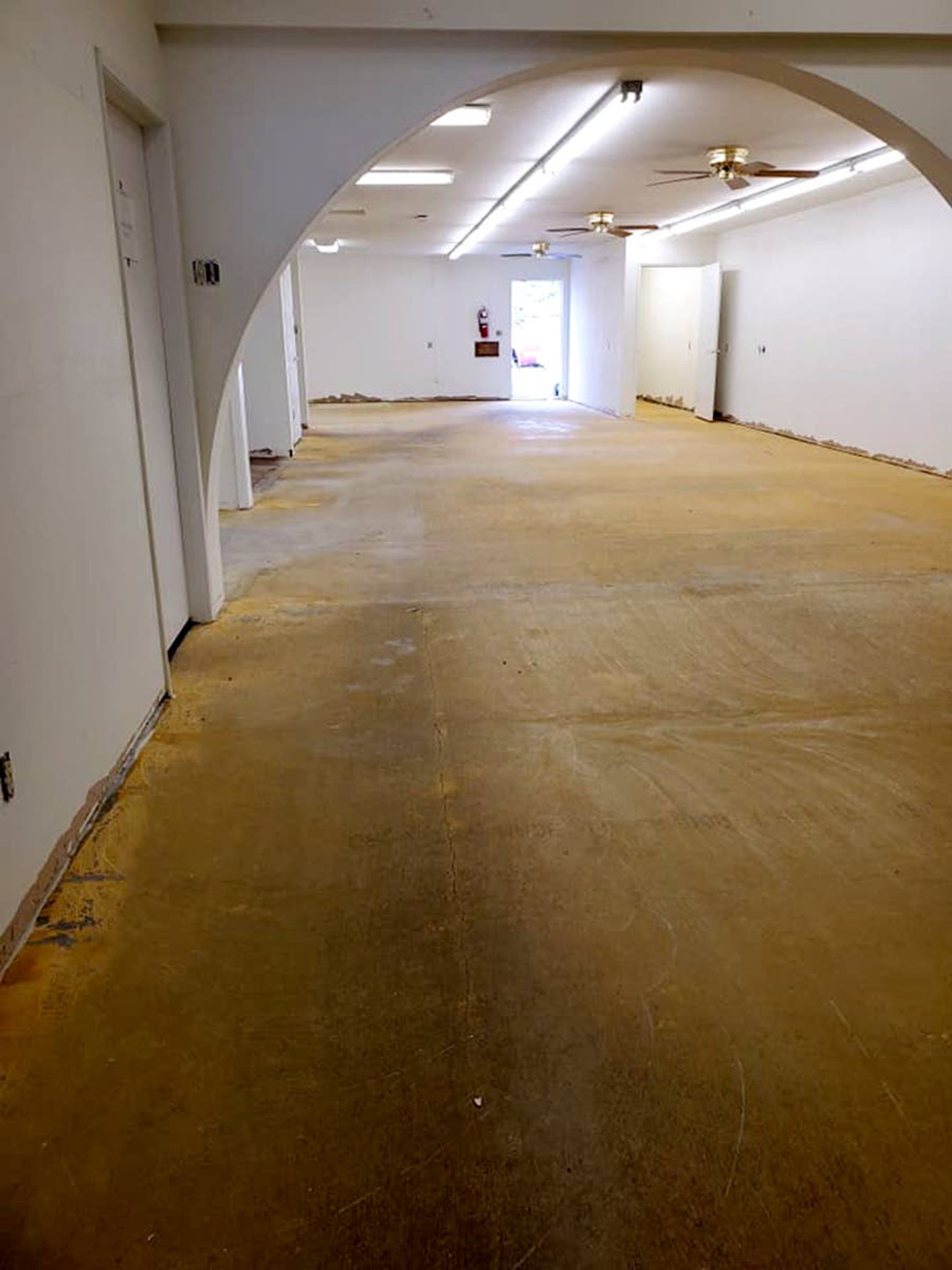 The Elk River Free Library is pictured in the middle of its remodel.