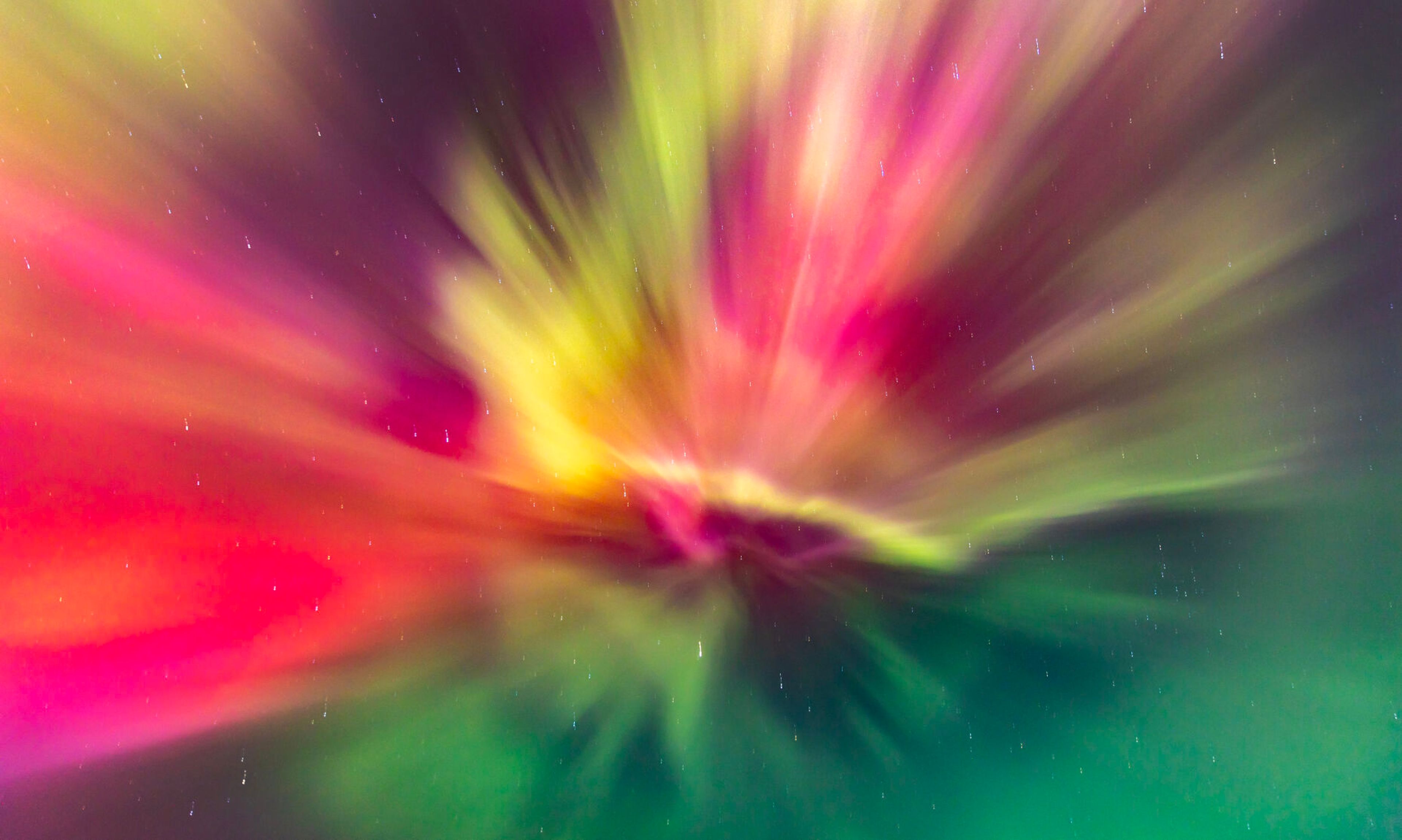 The northern lights shine in the night sky above the Palouse on Friday. The lights were caused by an unusually strong solar storm from the sun which caused the National Oceanic and Atmospheric Administration to issue a geomagnetic storm watch for the first time in nearly 20 years. The sun is nearing peak activity in its 11-year cycle, known as solar maximum, leading researchers to observe increasingly intense solar flares. The increased activity has lead to the northern lights being visible in areas they are rarely seen, including New Mexico, California, and southeast England.