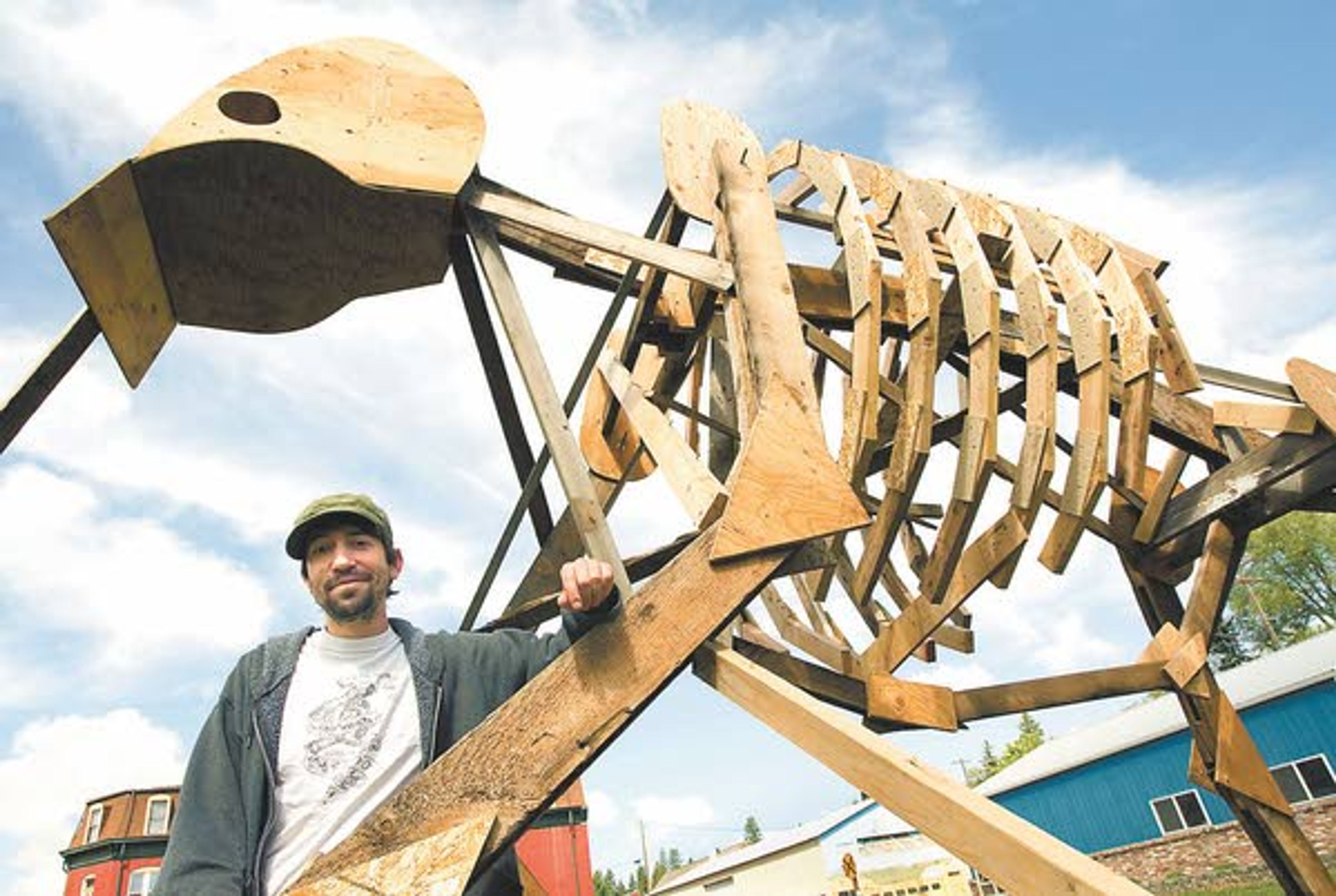 State snuffs artist's fire: Palouse man prohibited from burning wooden mammoth