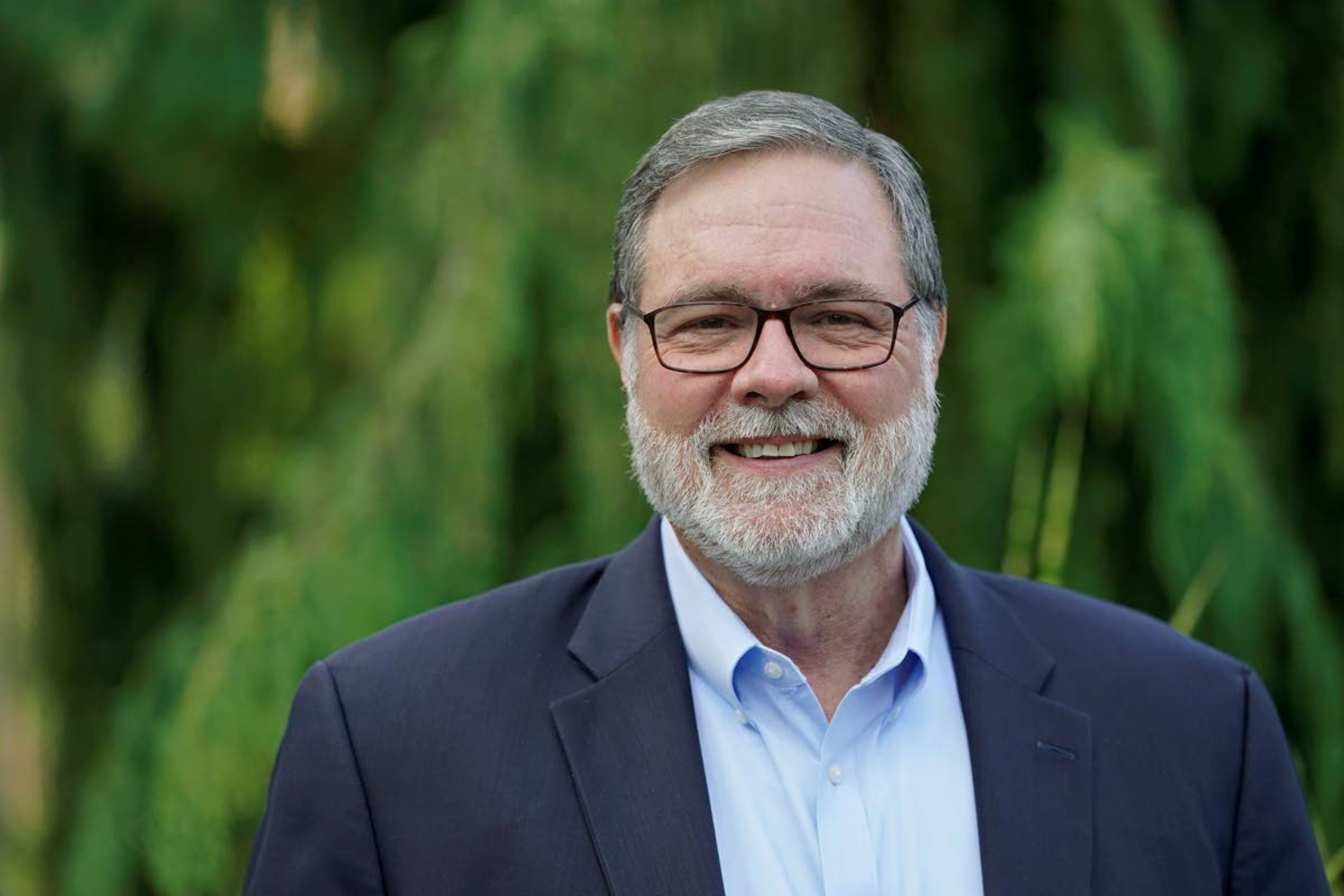 U.S. Rep. Denny Heck, D-Wash., poses for a photo, Wednesday, Oct. 7, 2020, in Olympia, Wash. Heck is running against Washington Sen. Marko Liias, D-Lynnwood, for Washington state Lt. Governor in the upcoming election. (AP Photo/Ted S. Warren)