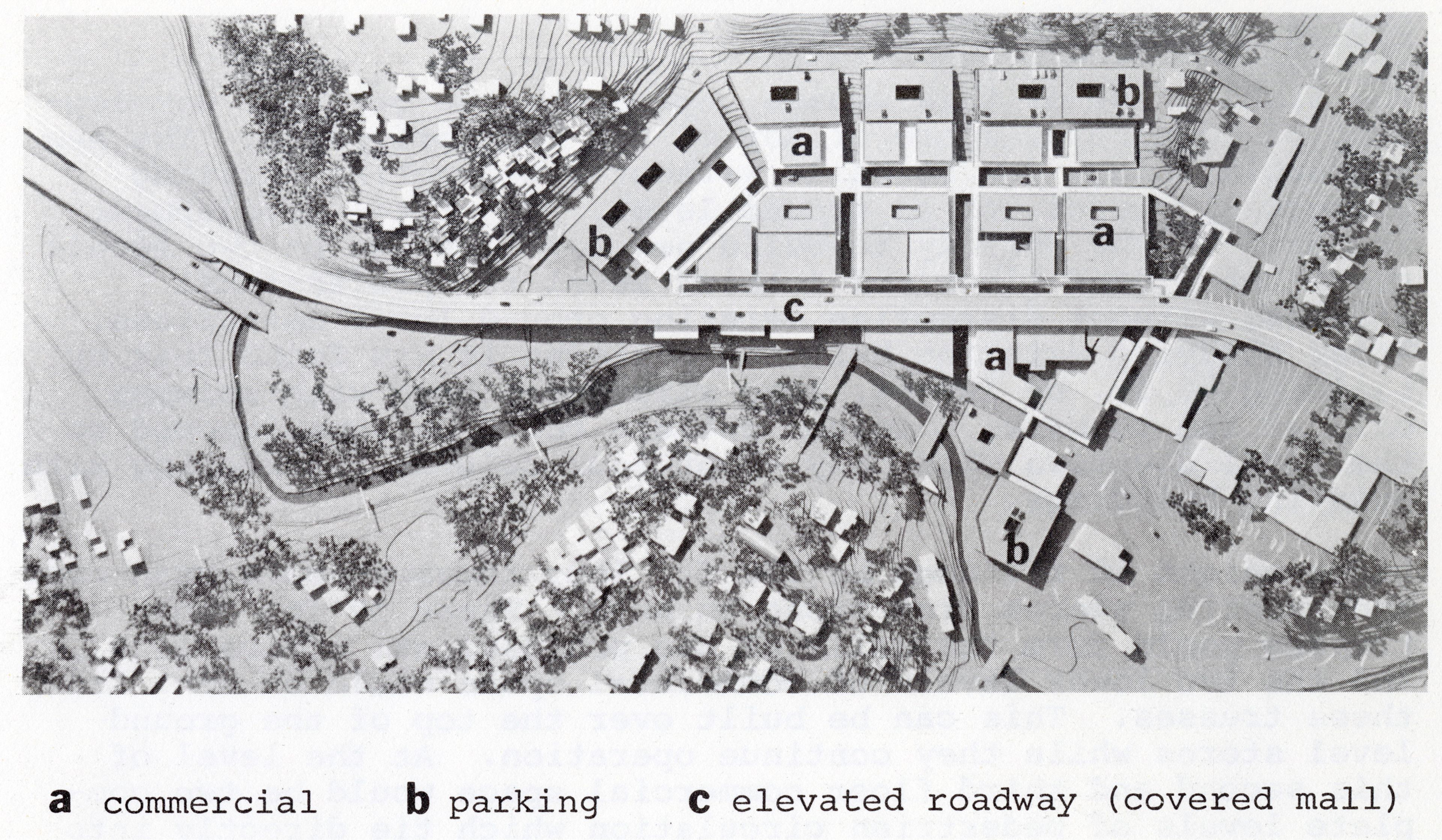 An elevated highway runs above downtown Pullman, over Main Street.