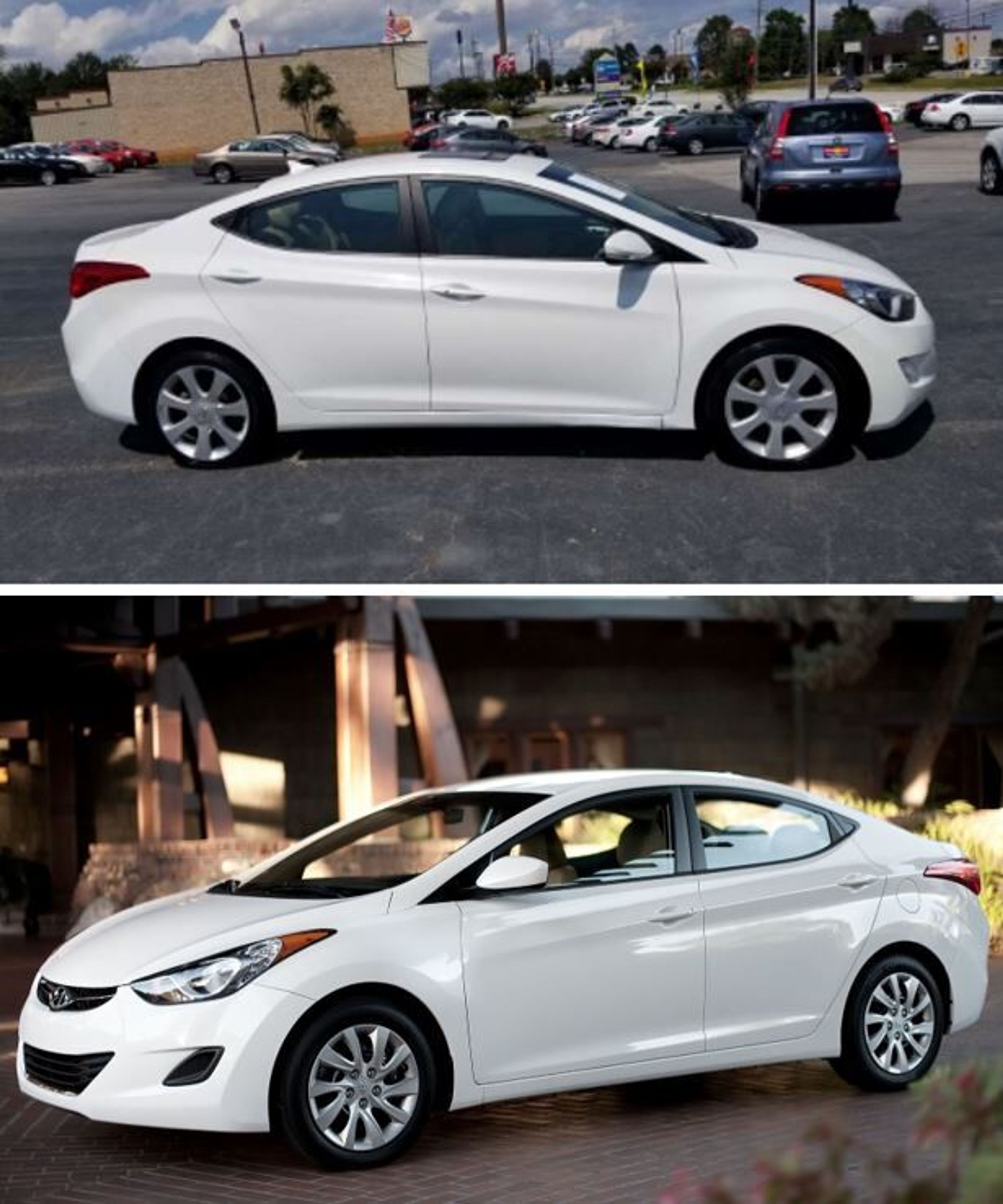 The Moscow Police Department is looking for the occupants of a white 2011-2013 Hyundai Elantra, like the once pictured, who investigators believe may have critical information about the Nov. 13 murders of four University of Idaho students.