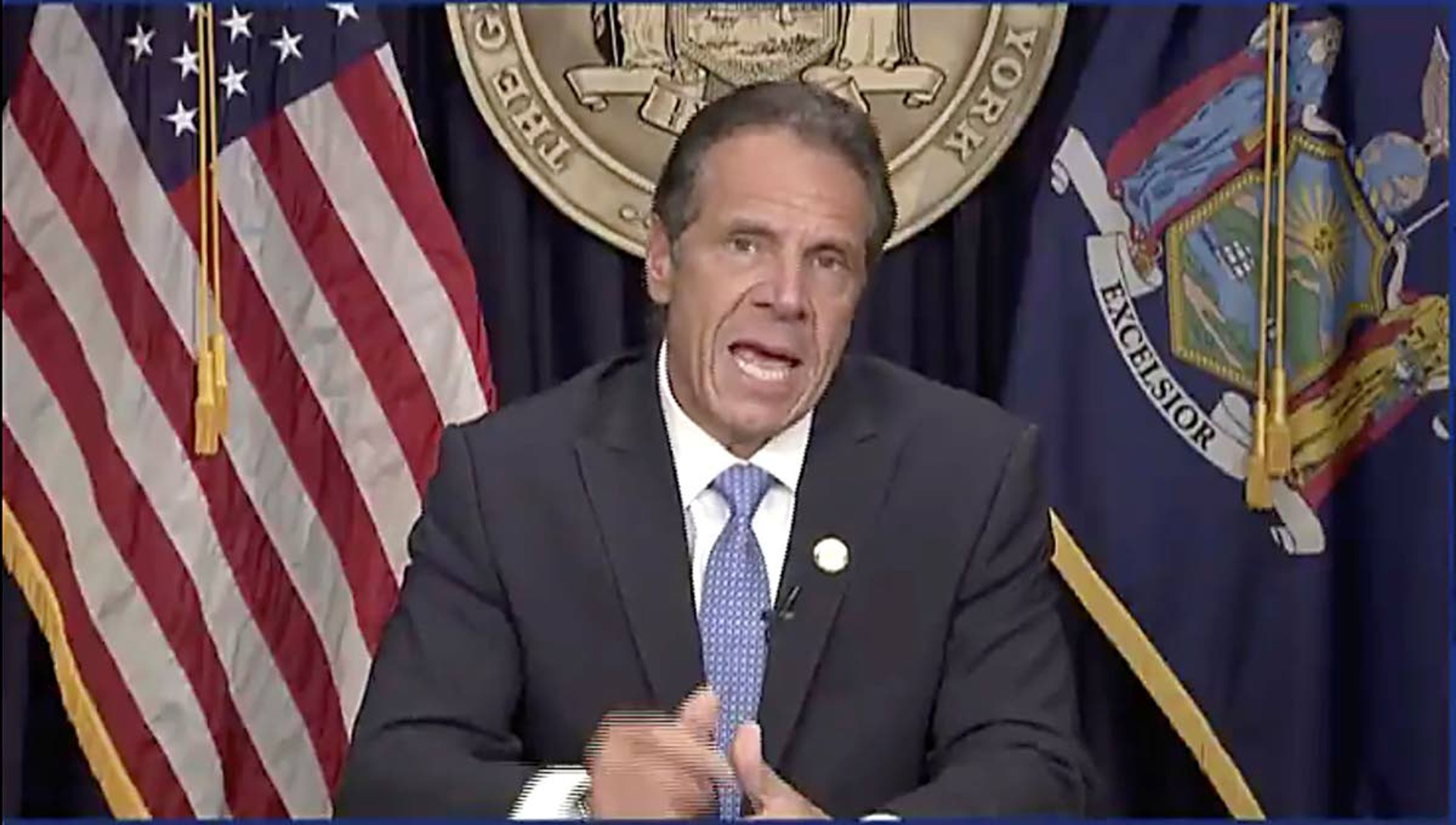 CORRECTS CITY TO NEW YORK - In this still image from video, Gov. Andrew Cuomo speaks during a news conference in New York. on Tuesday, Aug. 10, 2021. Cuomo has resigned over a barrage of sexual harassment allegations in a fall from grace a year after he was widely hailed nationally for his detailed daily briefings and leadership during the darkest days of COVID-19. (Office of the Governor of New York via AP)