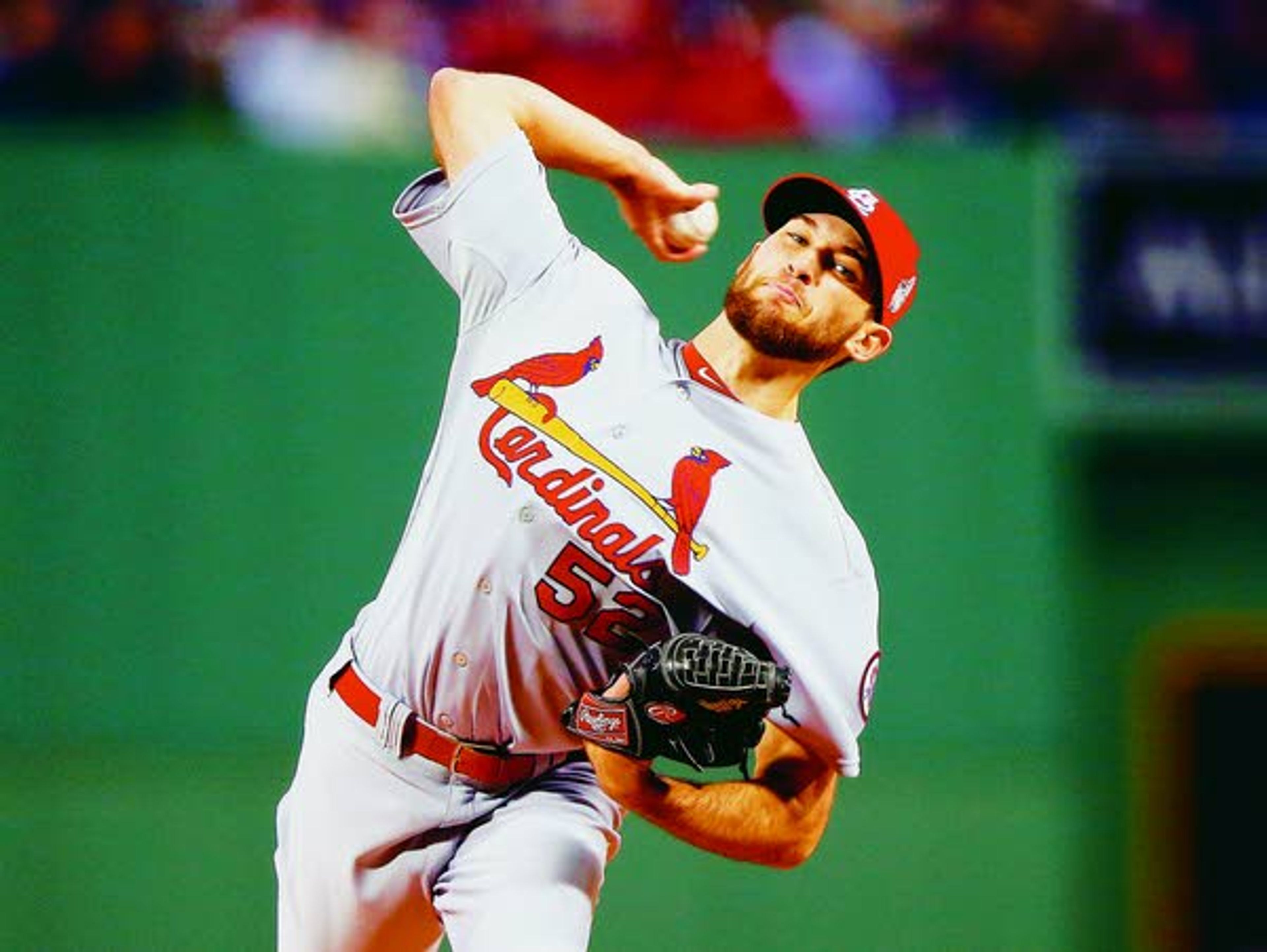 Cardinals pitcher Michael Wacha throws during the first inning of Game 2 of the World Series on Thursday in Boston.