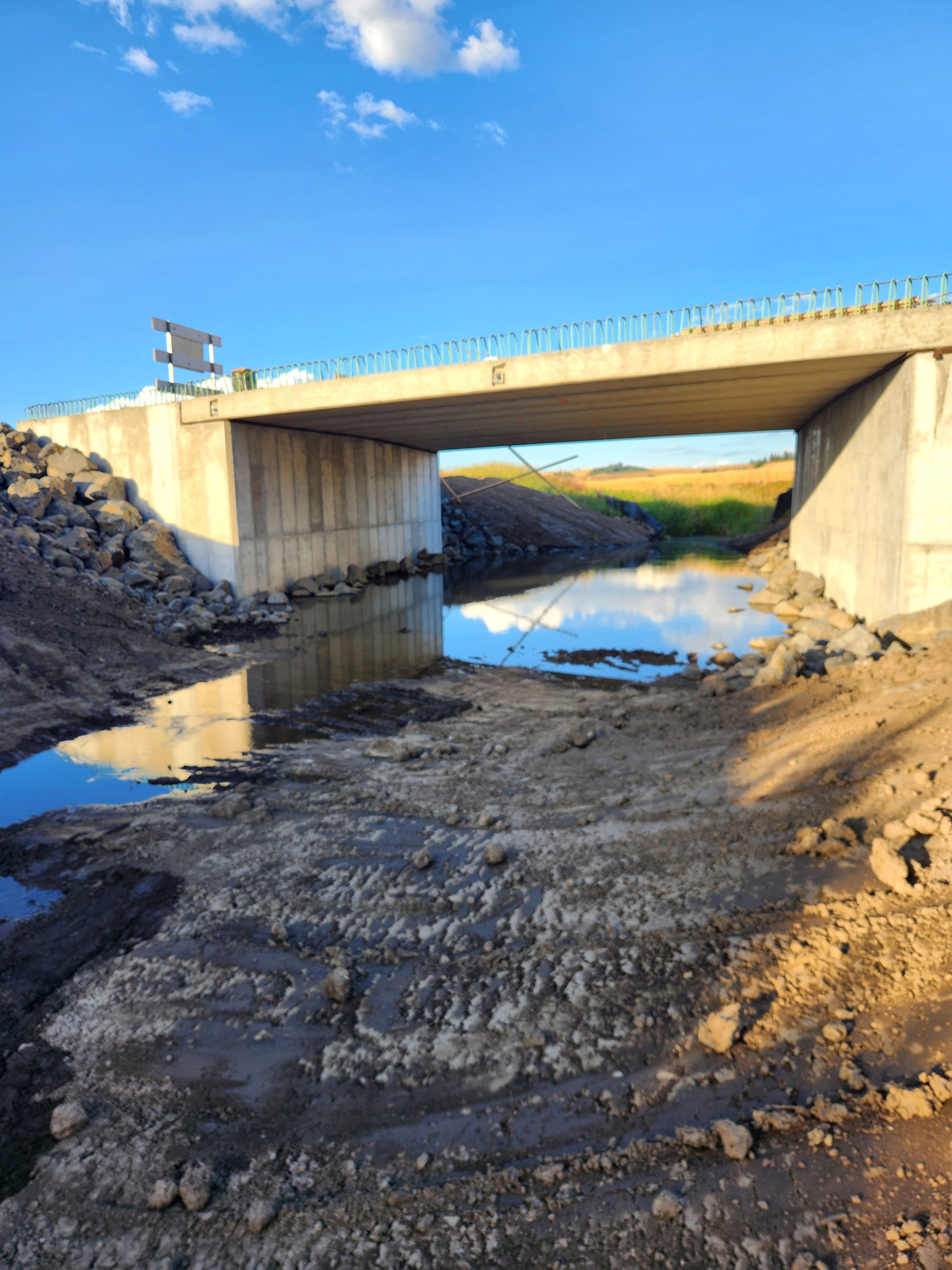 The Lenville Road Bridge in rural Latah County south of Moscow is shown recently nearly completion. The Idaho Transportation Department said the project is expected to be completed by Oct. 10.