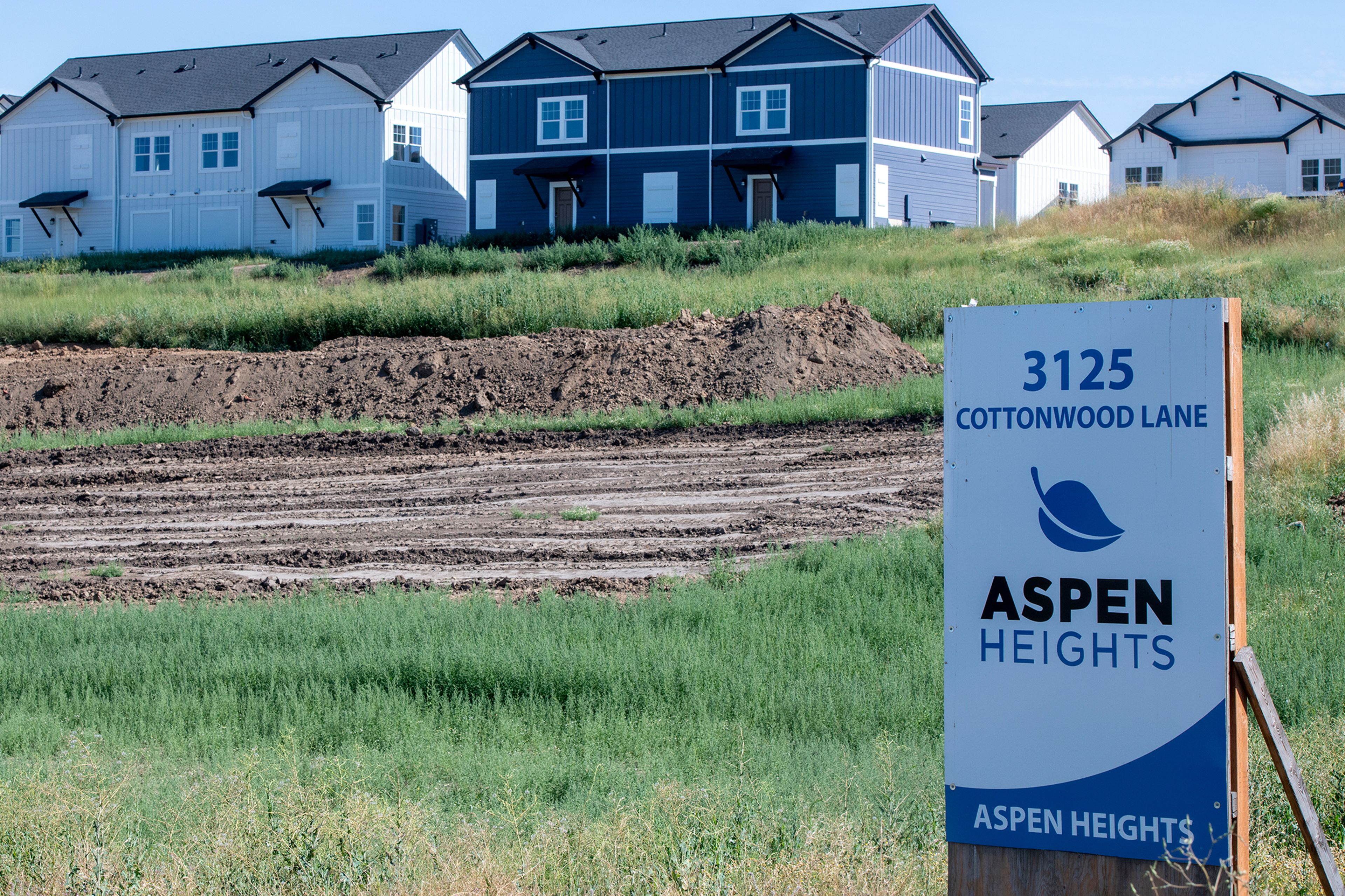 Zach Wilkinson/Daily NewsAspen Heights, a new student housing development, undergoes construction Friday afternoon on Cottonwood Lane in Pullman.