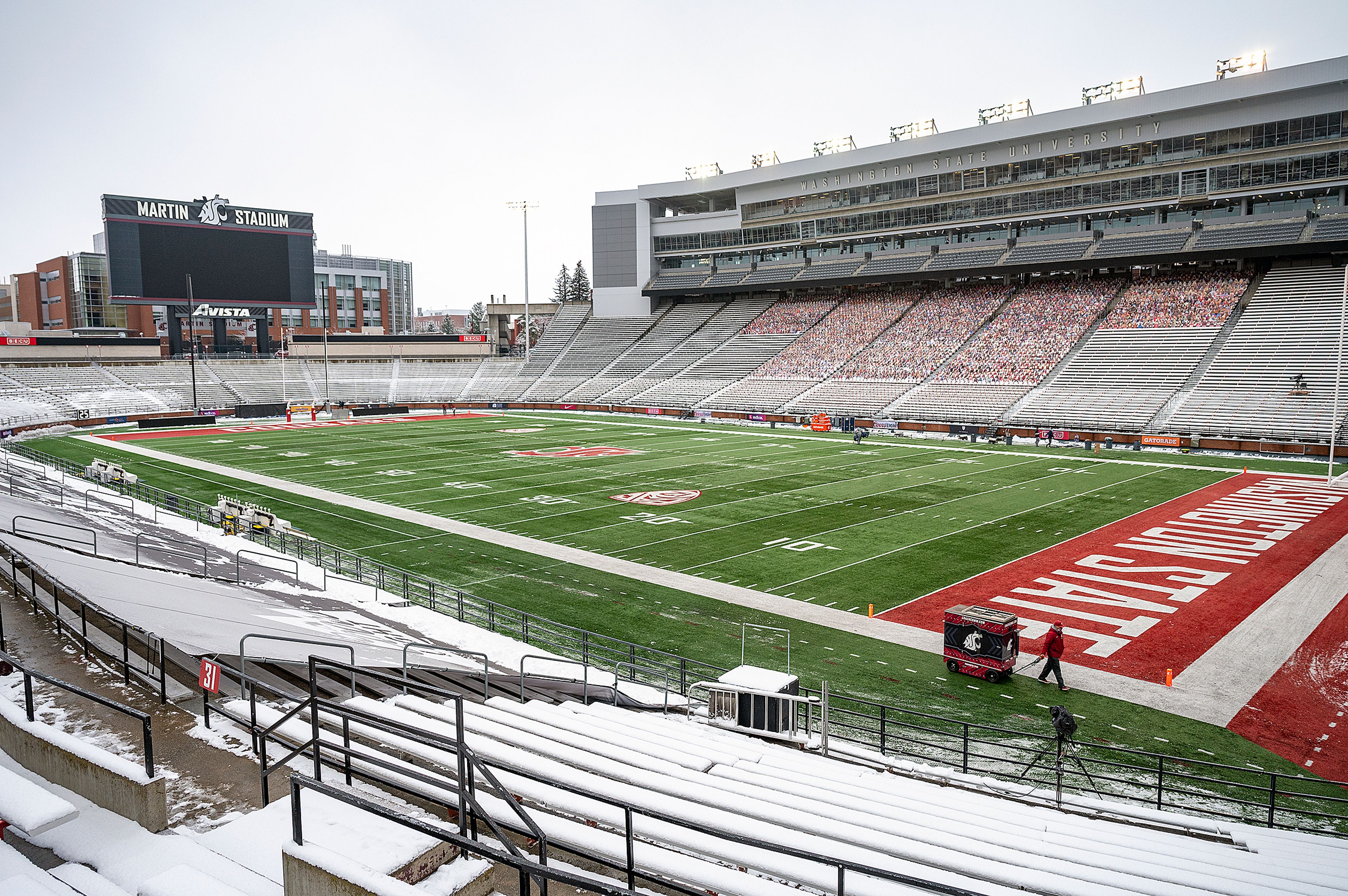 An empty Martin Stadium is seen in this December 2020 photo.