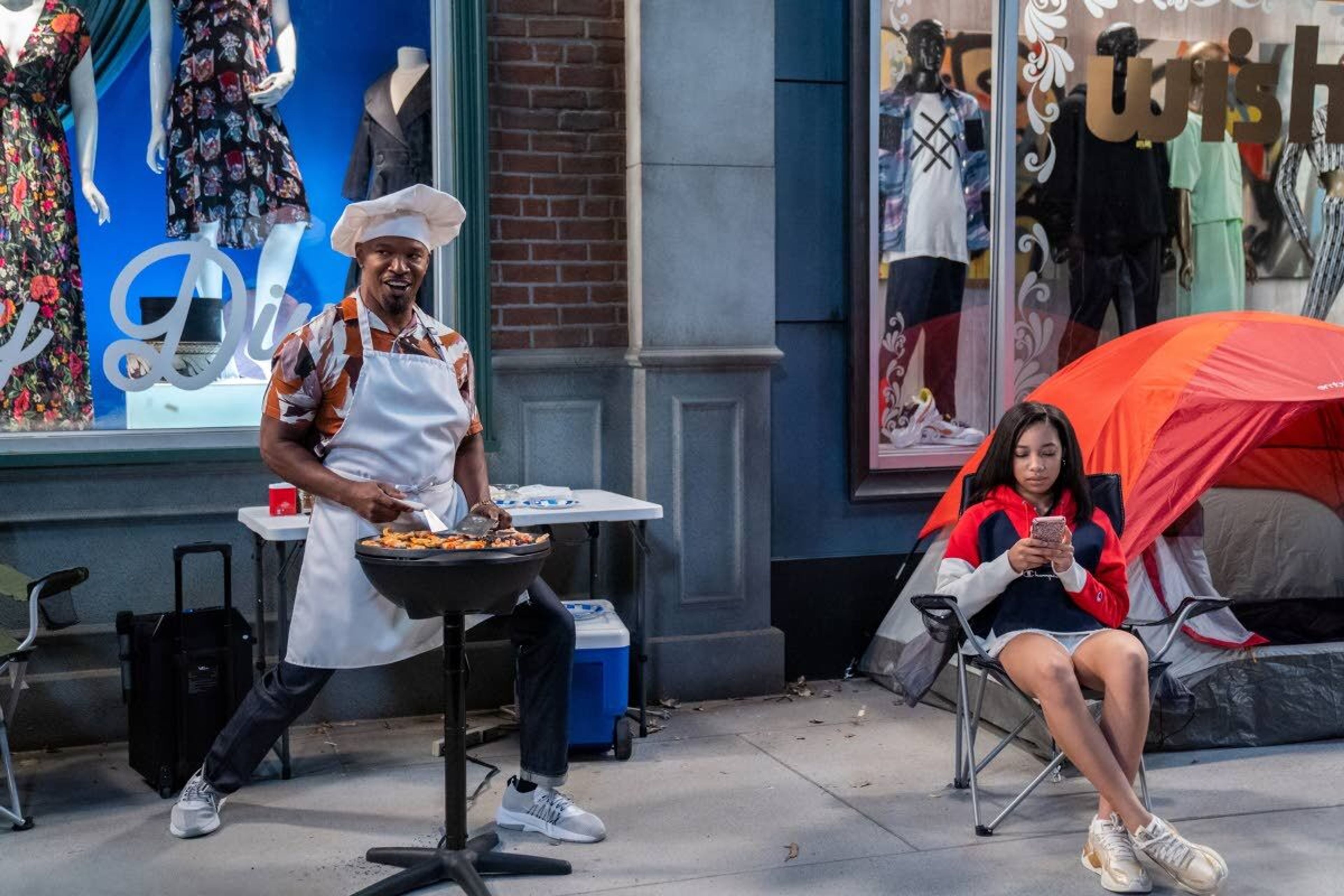 Jamie Foxx and Kyla-Drew star in “Dad Stop Embarrassing Me.”