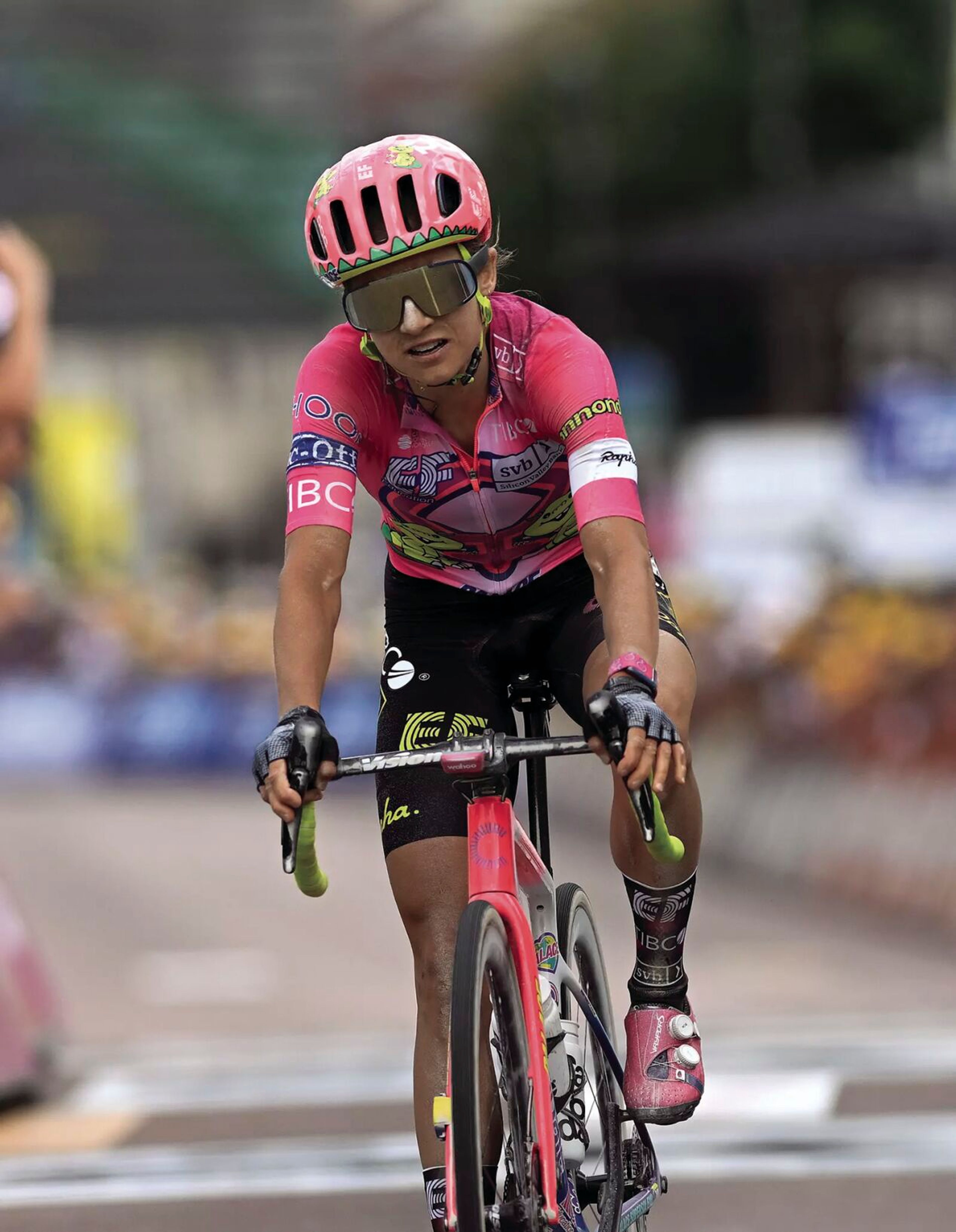 Moscow High School graduate Veronica Ewers rides during the fourth stage of the Tour de France Femmes.