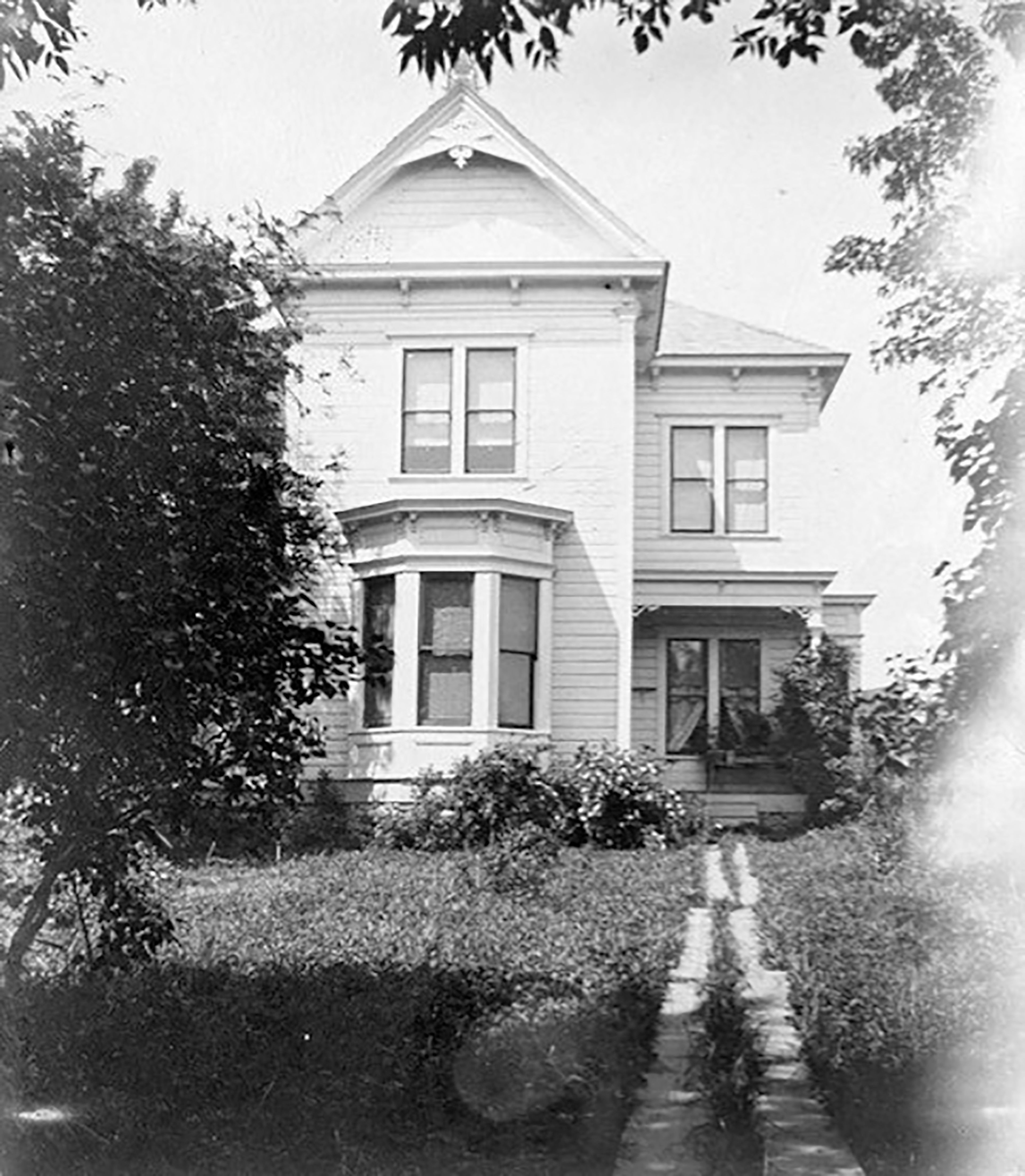 The home built by Daniel and Catherine Staley, in its original location in Staley.