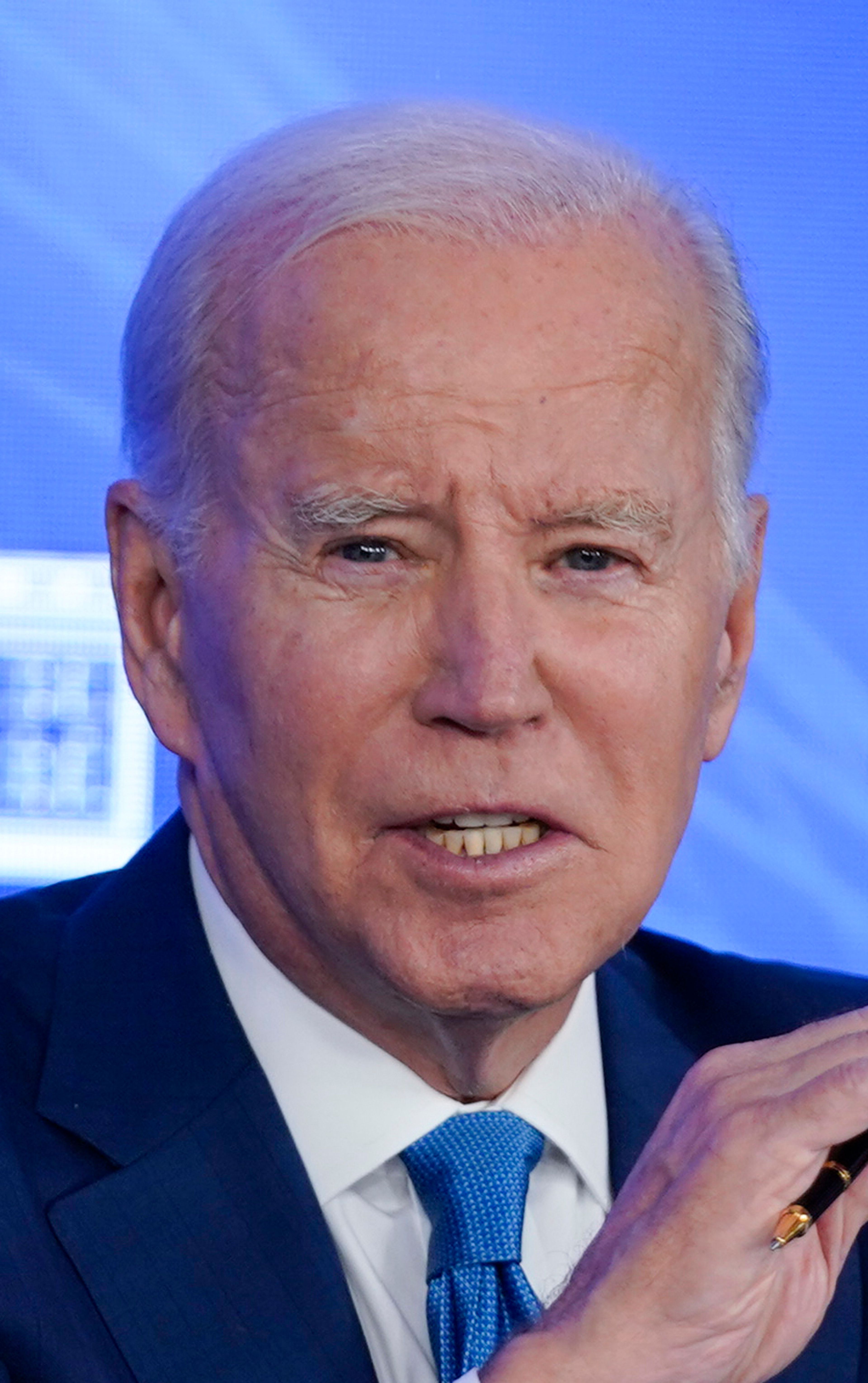 President Joe Biden speaks during a meeting with the President's Council of Advisors on Science and Technology, Wednesday, Sept. 27, 2023, in San Francisco. (AP Photo/Evan Vucci)