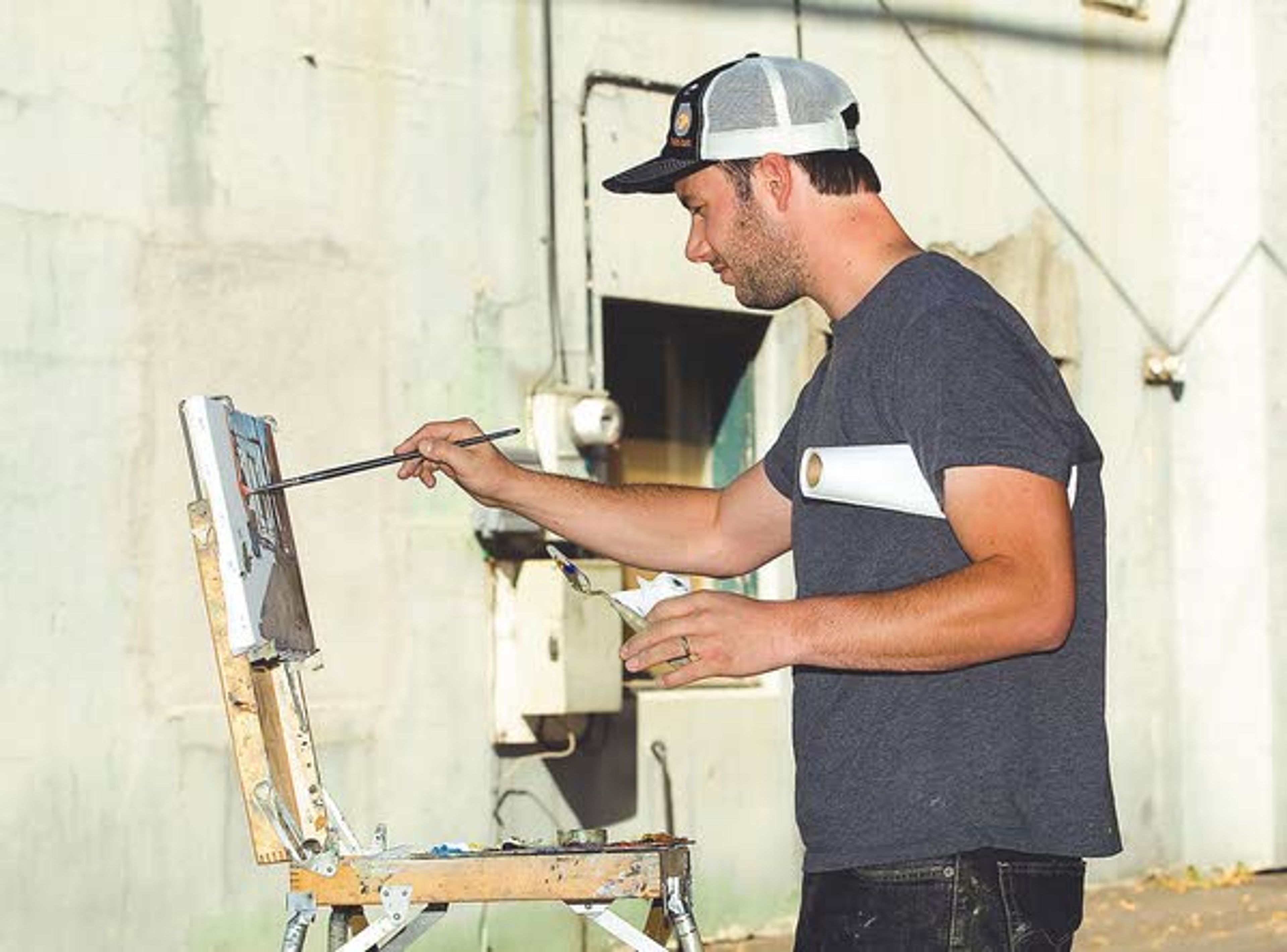 Not a 'plein' canvas