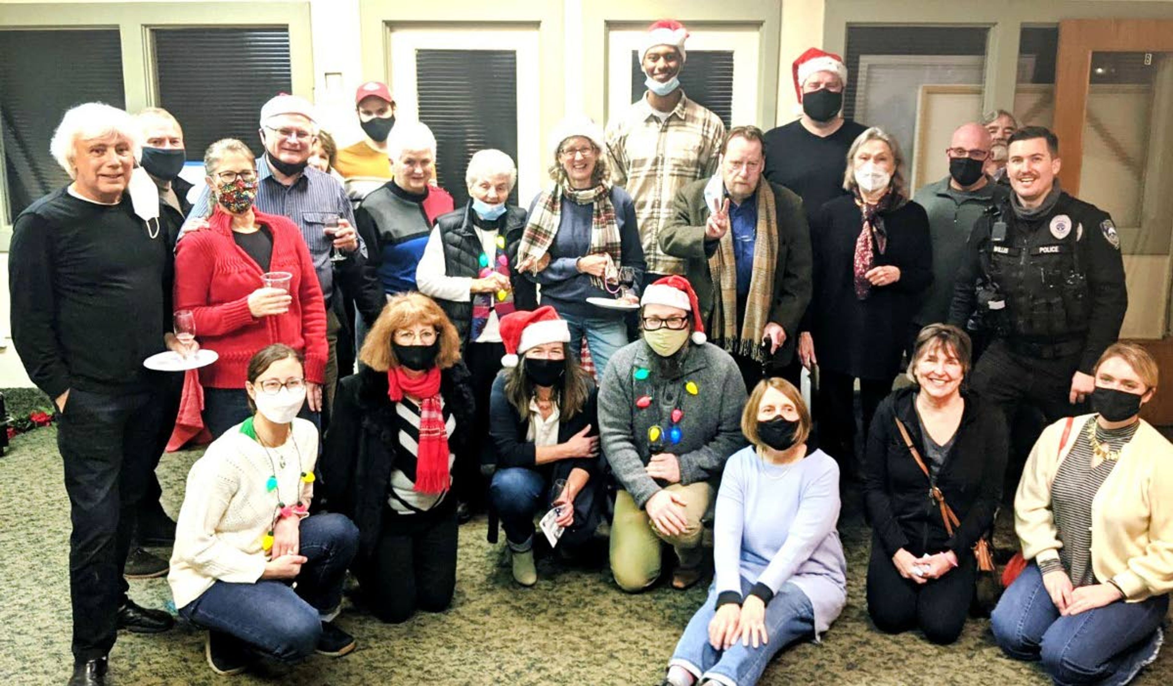 Thanks to vaccination, the College Hill Association board of directors was able to host a small holiday party Dec. 4 for supporting members and community partners at the Pullman Depot Heritage Center.