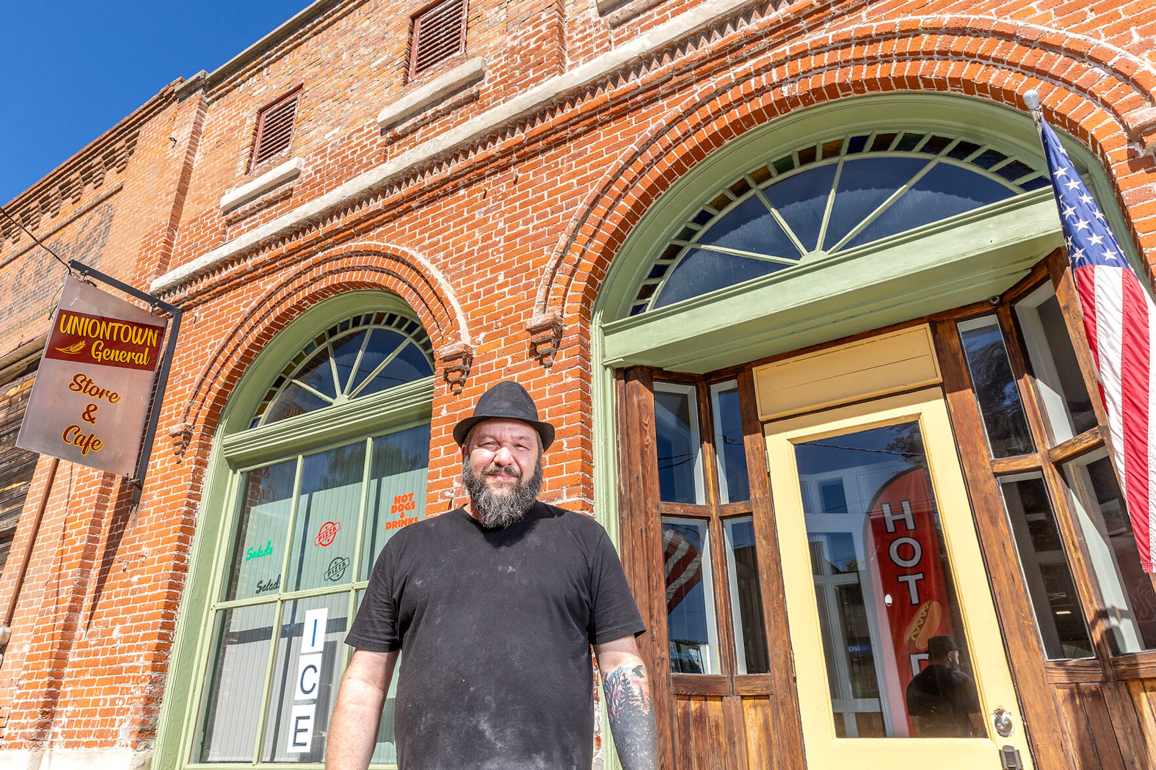 Eric "Preston" Montgomery stands outside Uniontown General for a photo Wednesday in Uniontown.