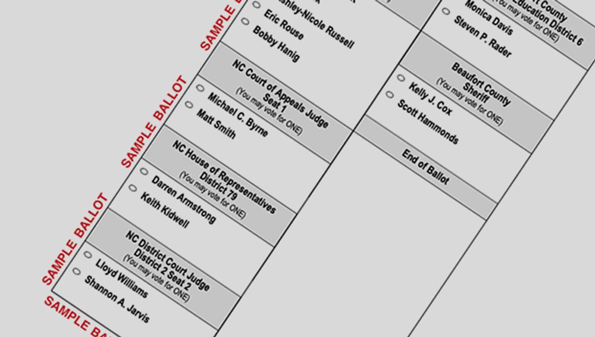 Unofficial primary election results for Beaufort County