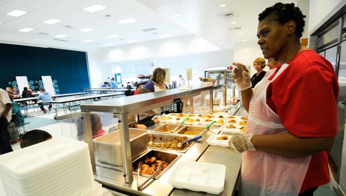 Students provided free breakfast and lunch at school