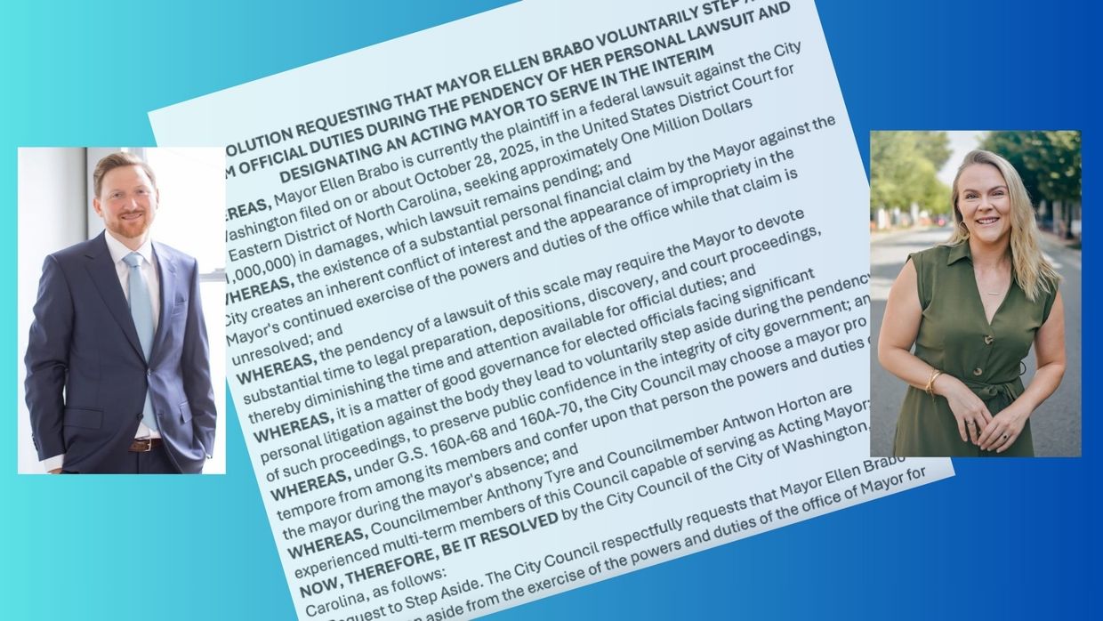 Councilman requests mayor voluntarily step aside while laws...