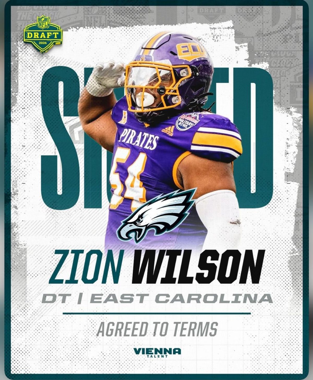 Northside High grad inks deal with Eagles