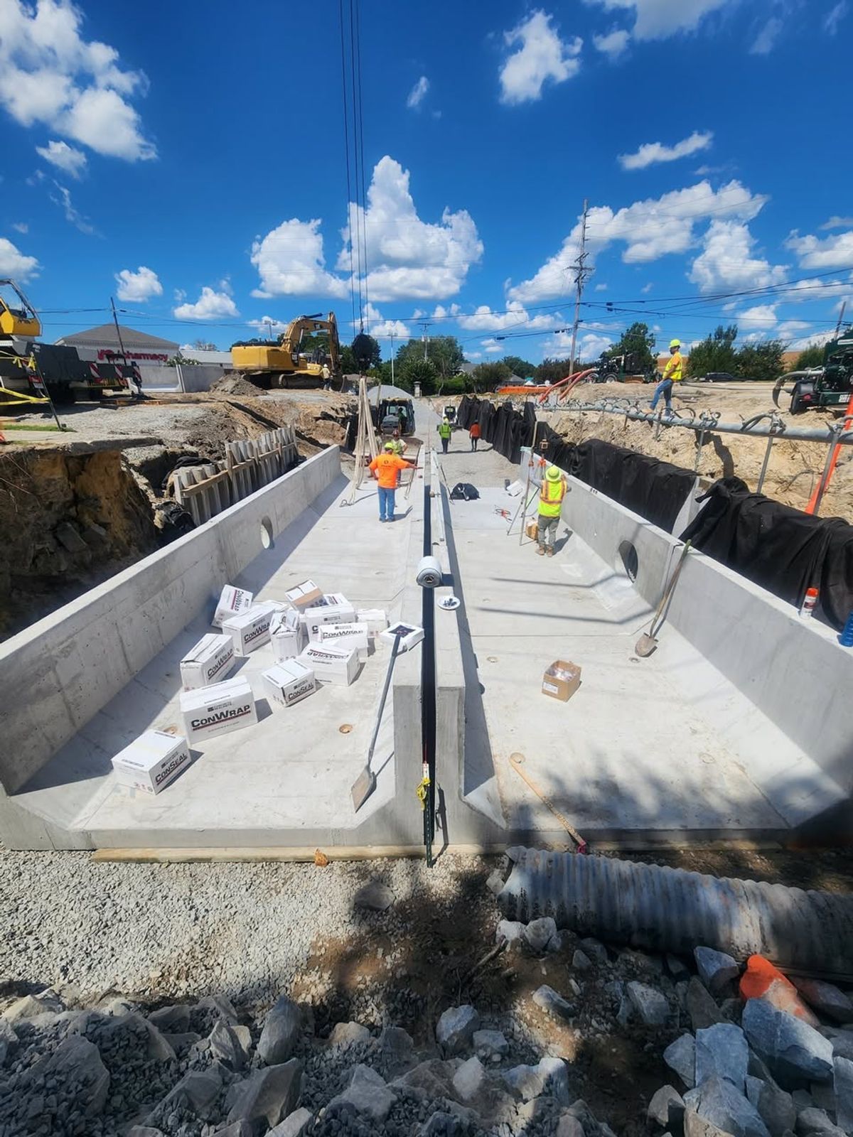 Drainage project passes first storm test
