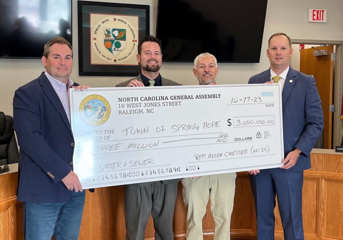Edwards Spring Hope Spring Hope cheers $3 million state budget boost
