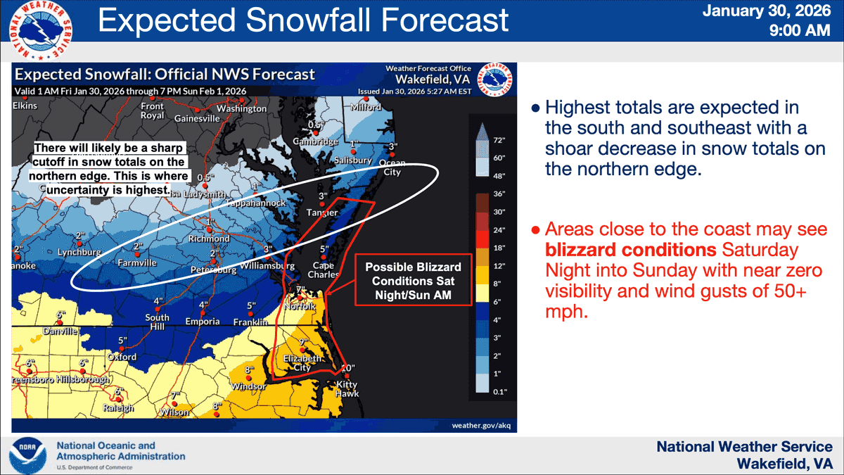 Heavy snow, extreme cold and coastal blizzard conditions to ...