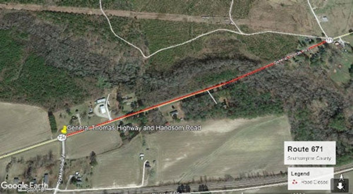 Portion of Route 671 to close