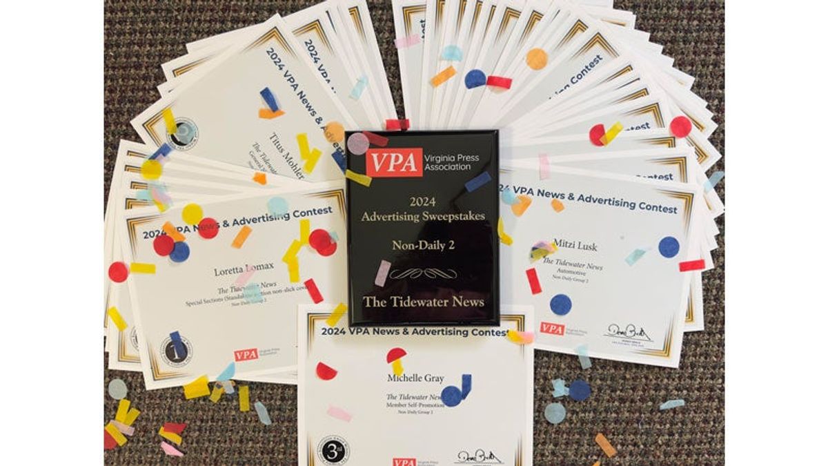 The Tidewater News racks up at state awards banquet