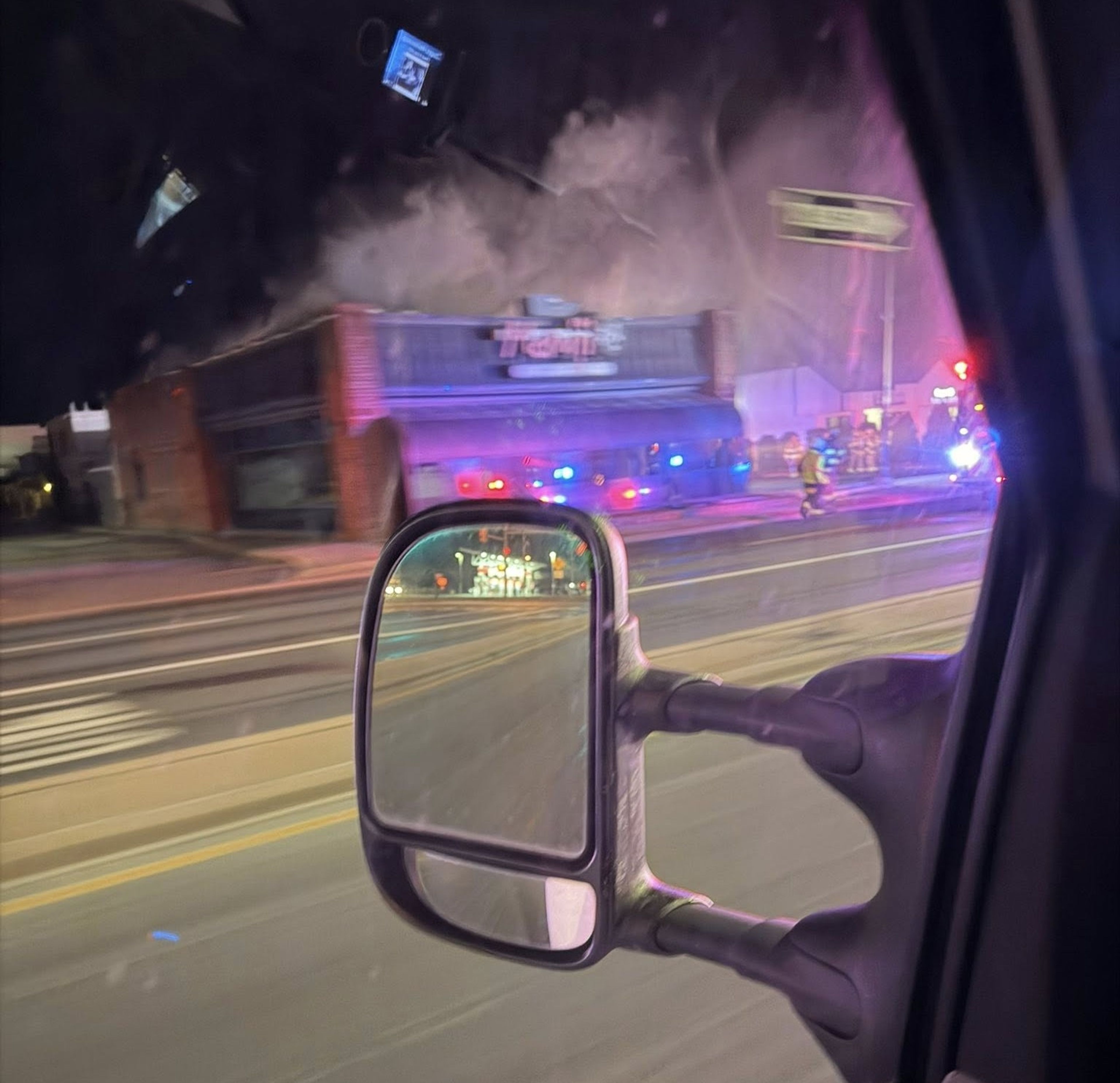 County resident Scotty Bloom took this photo of smoke billowing from the Momiji Japanese Restaurant in Rio Grande Saturday morning. 