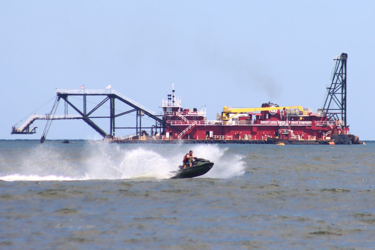 Ocean City Sand Pumping Completed