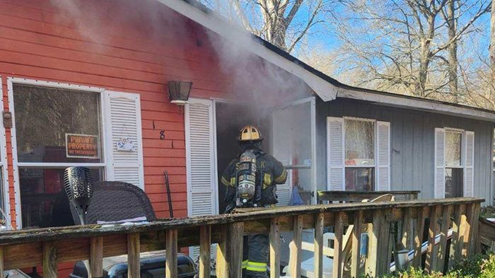 Two Suffolk residents displaced after fire damages home Sunday