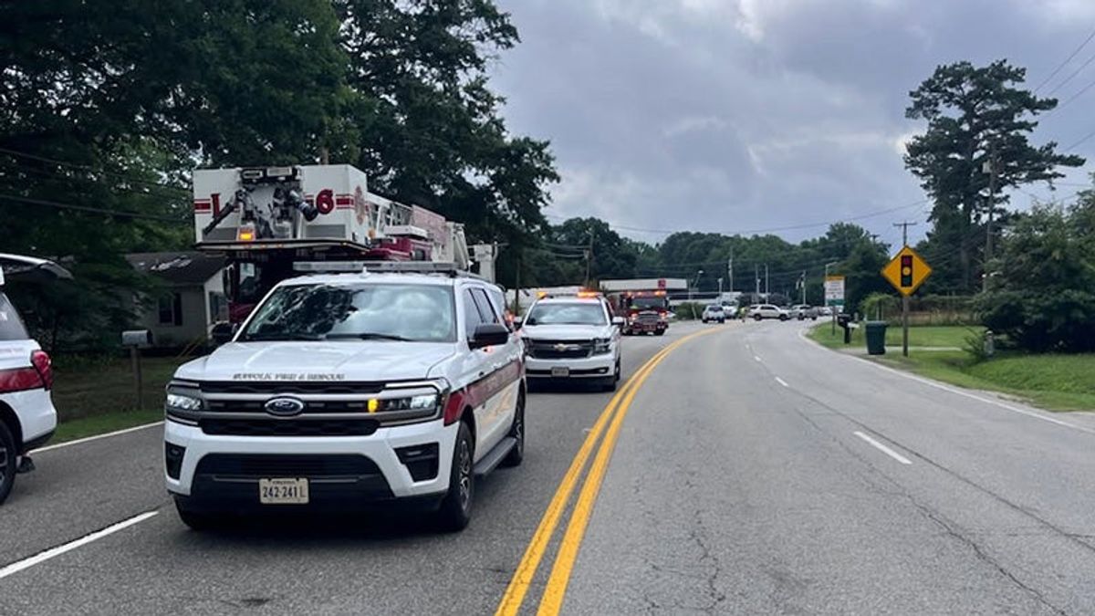 Gas leak prompts evacuations, road closures in Suffolk