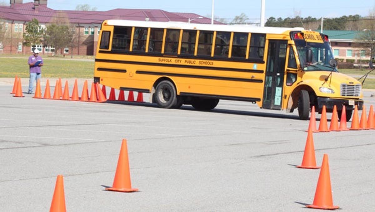 Skills on show at school bus rodeo