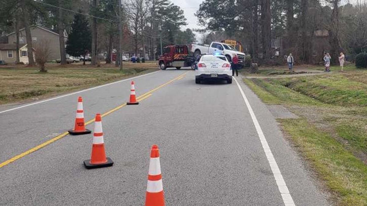 No injuries in crash involving school bus