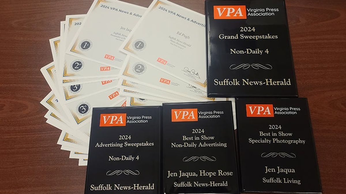 Suffolk News-Herald named best in class at VPA Awards