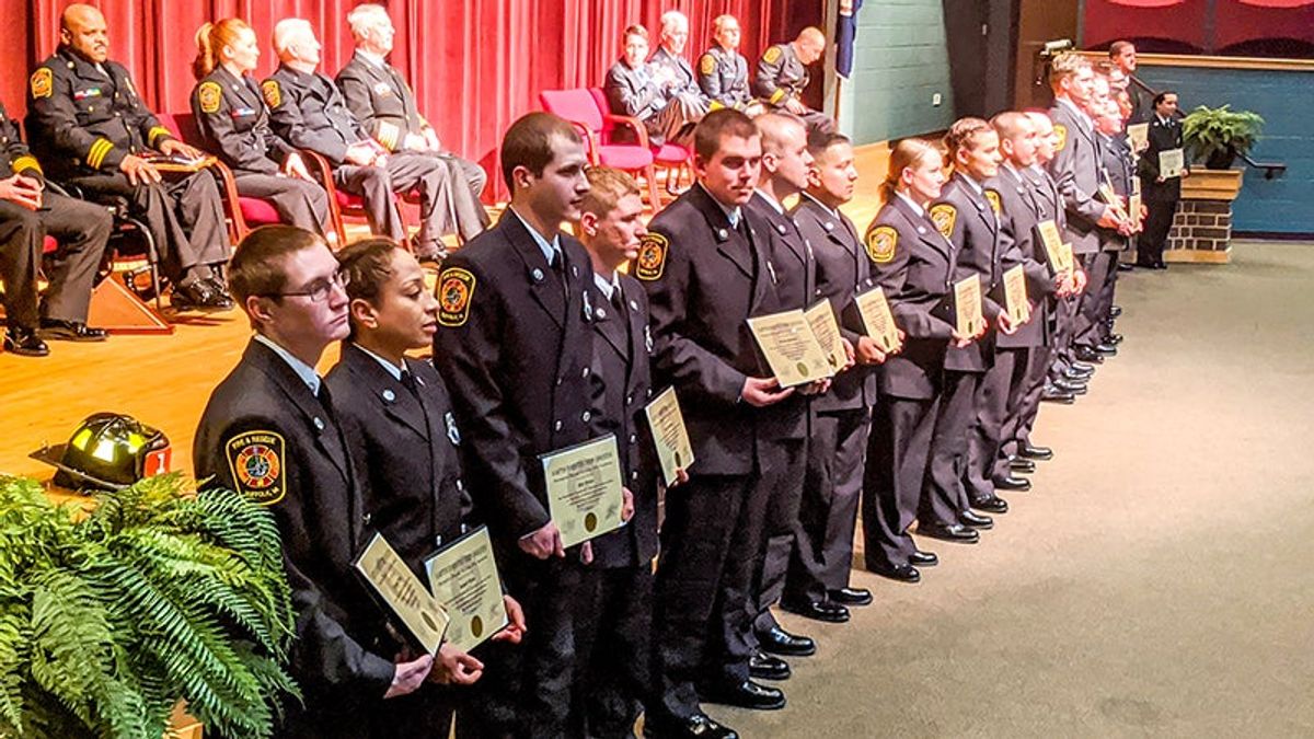 22 graduate Fire Academy