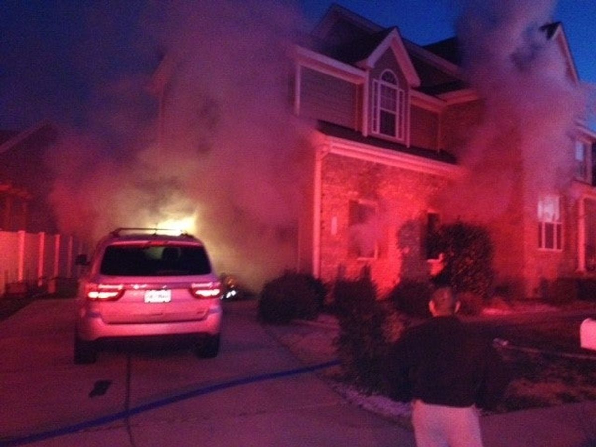 Fire damages home's garage