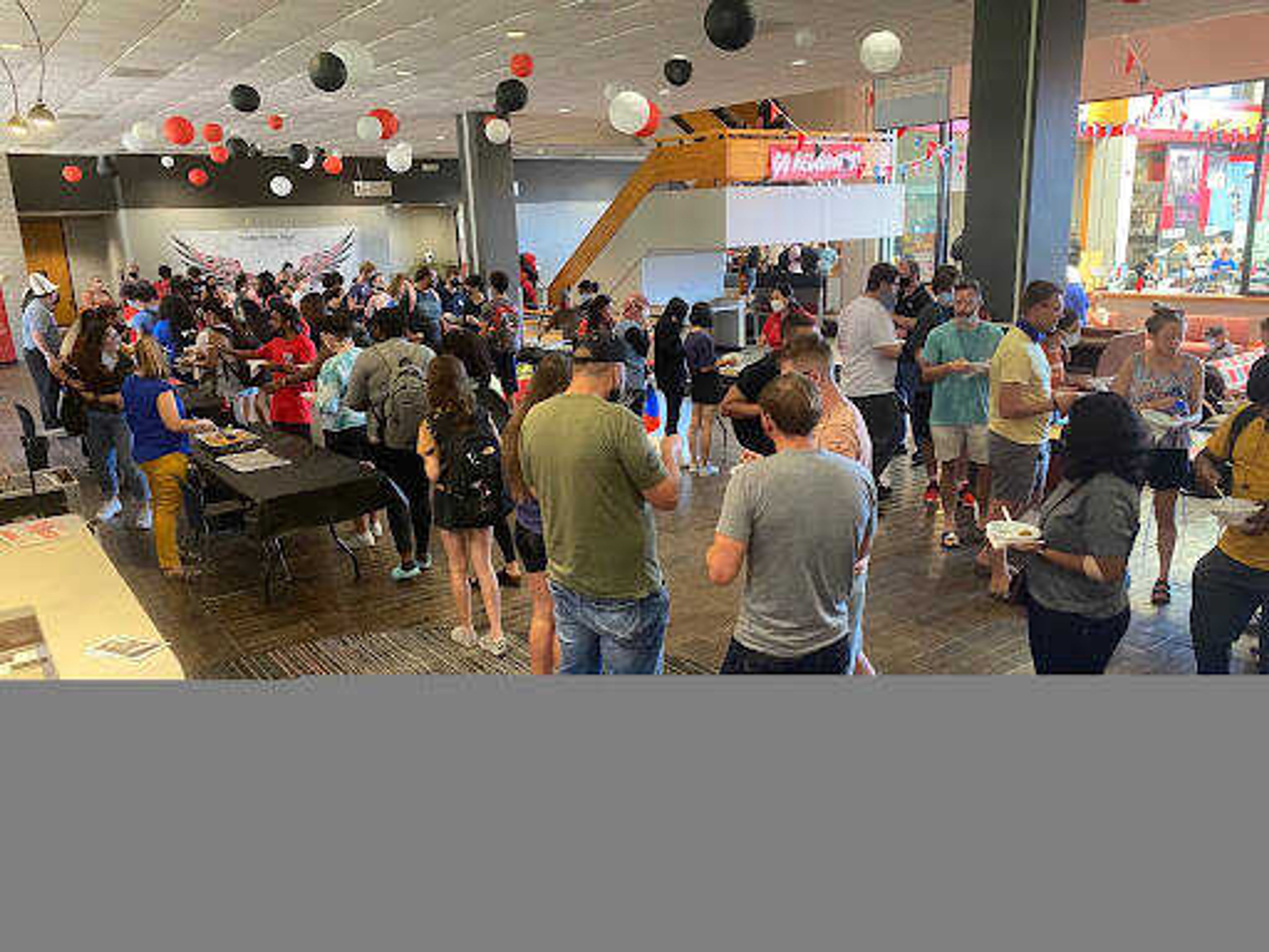 Southeast students feast on international cuisine at the University Center. The International Student Services hosted the Taste of the World event on Aug. 25.