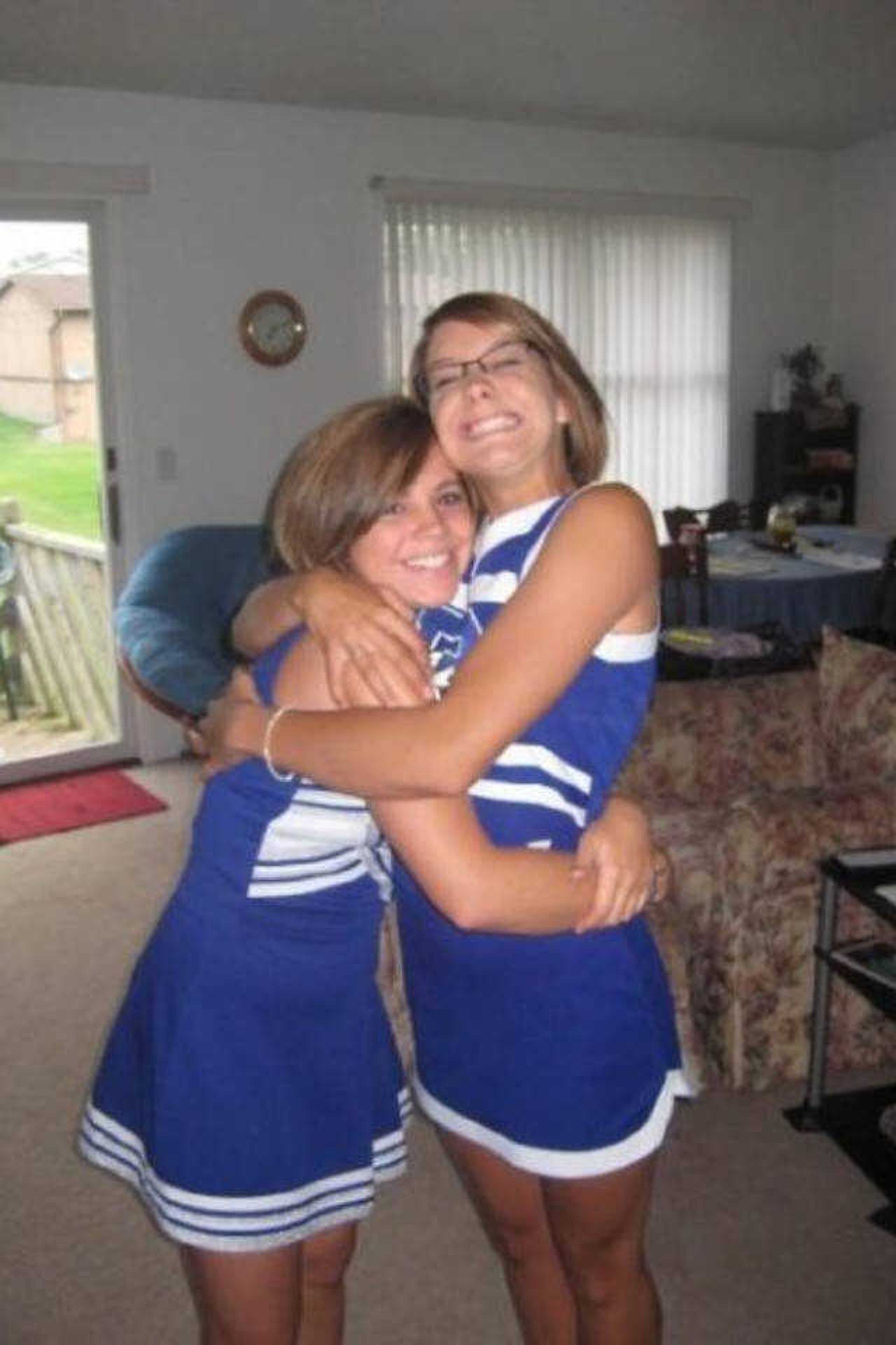 <b>Southeast student Lauren Denult, left, with older sister Courtney, who committed suicide when Lauren was a freshman in high school.</b> Submitted photo