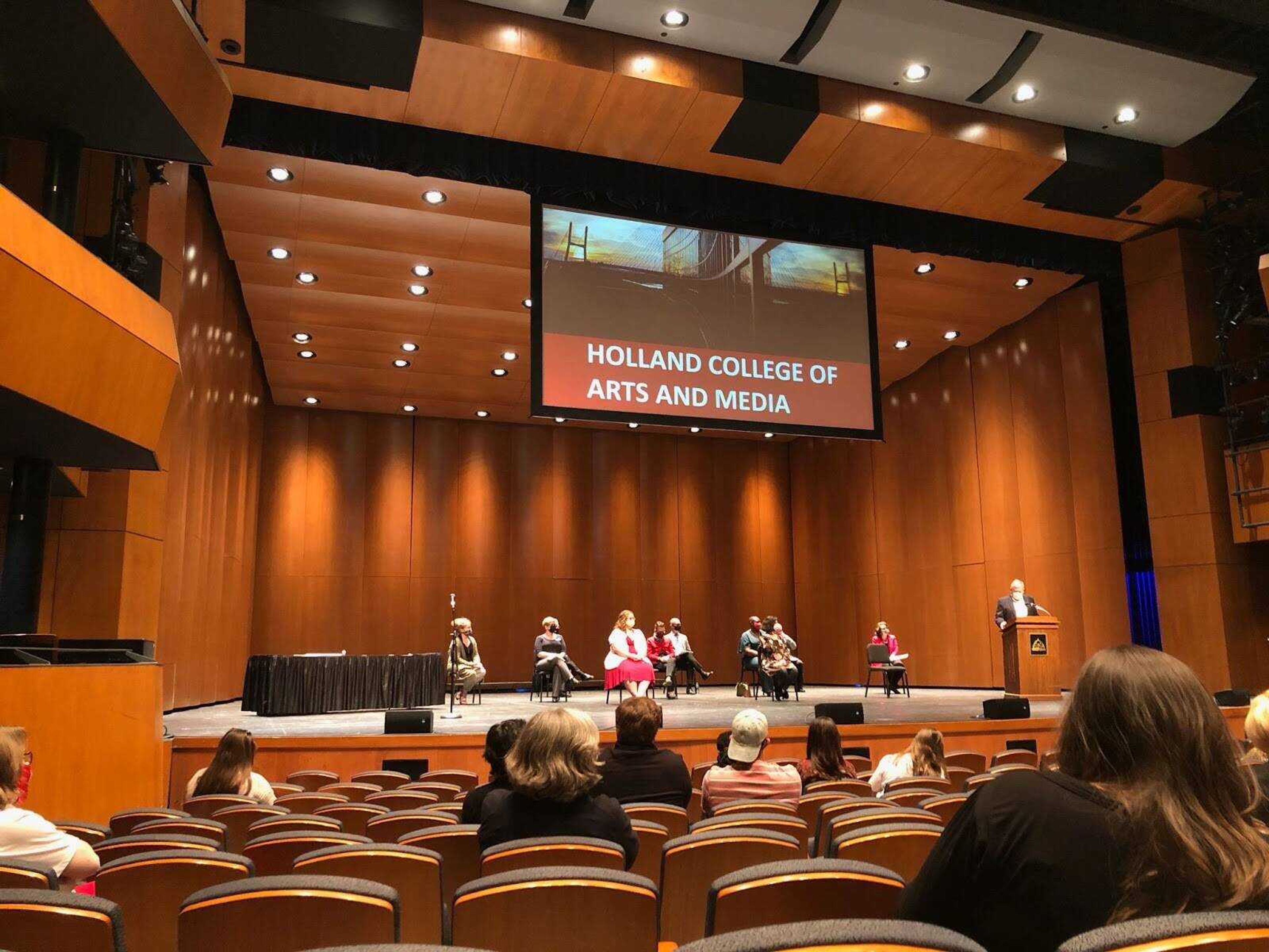 The Holland College of Arts and Media hosted an award ceremony for their participating members on April 22, 2021. Faculty, students, and staff members received awards for their commitment and dedication to the work in the college.