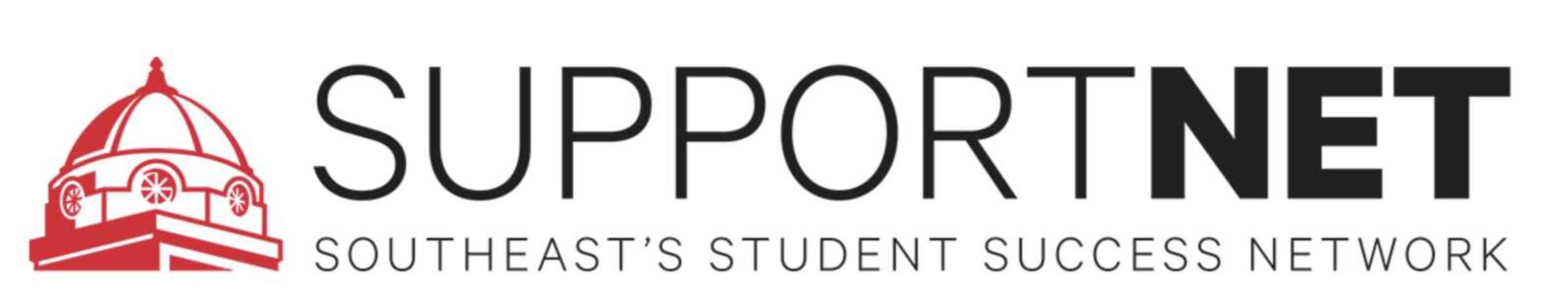 Screenshot of SupportNET logo from the website. 