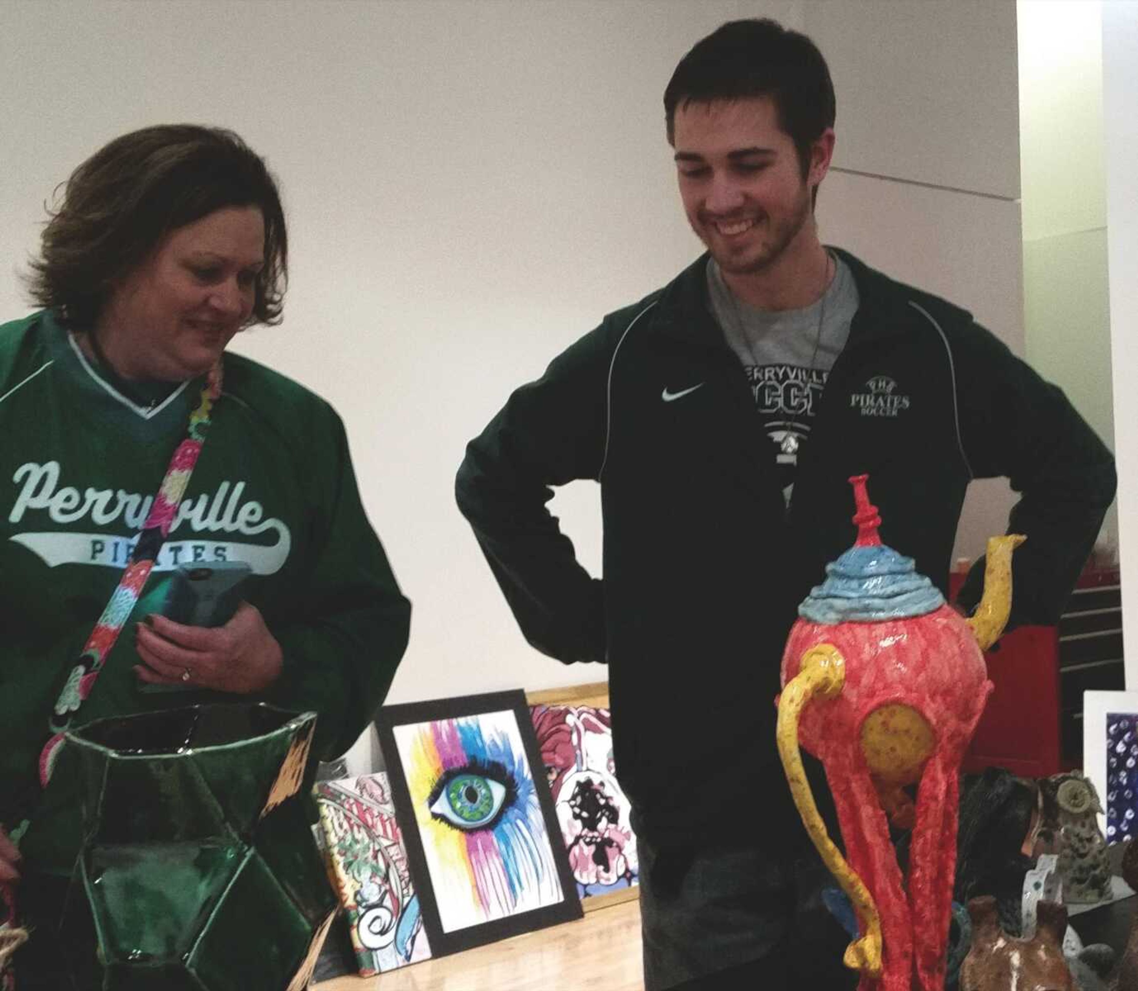 Teachers added to high school art exhibit at River Campus