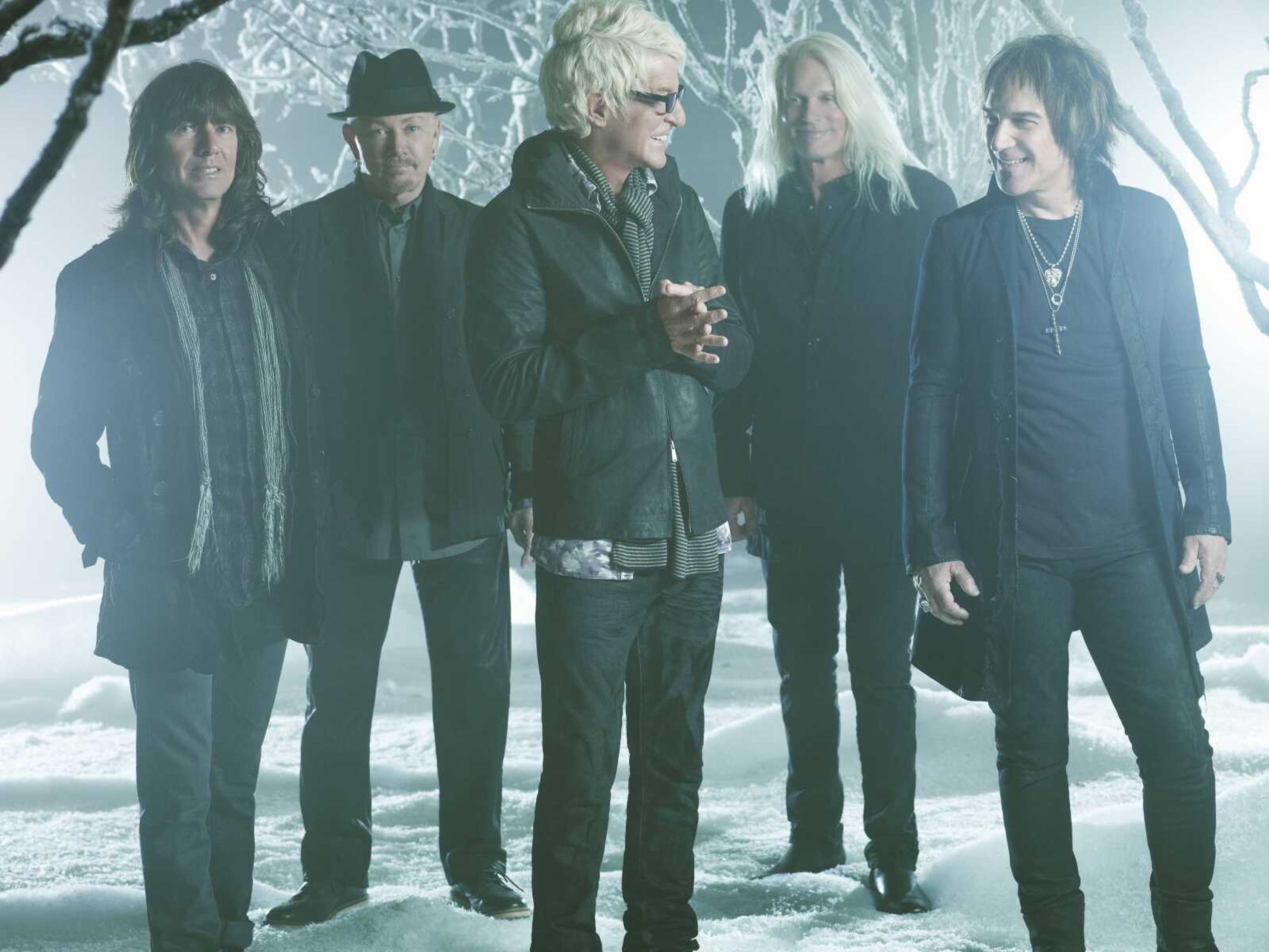 The current members of REO Speedwagon, a classic rock band headed for Cape Girardeau.
