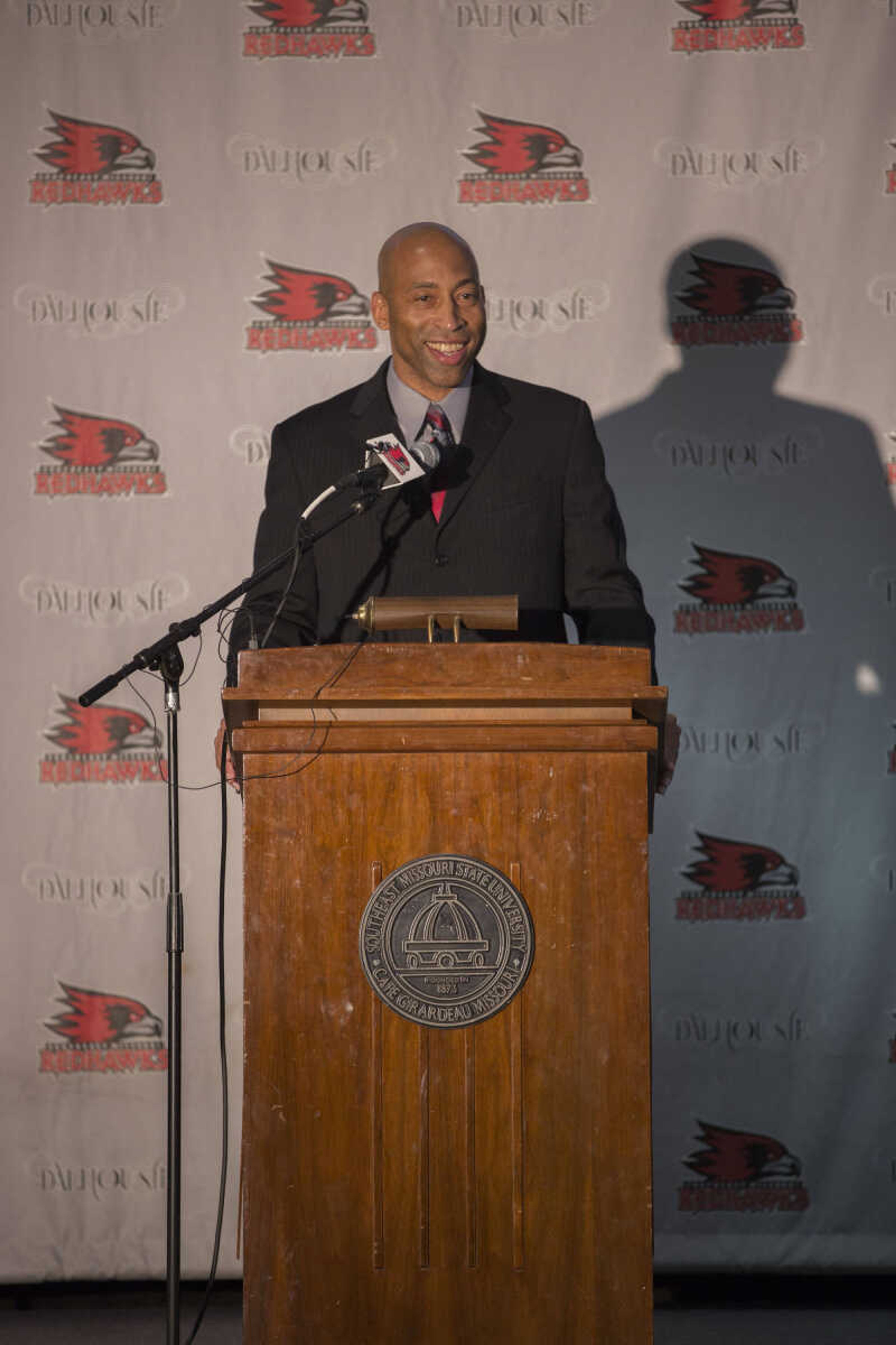 Rick Ray was named as the Southeast men's basketball coach at a press conference on Monday, April 13. Photo by Jeganaath Mudaliar