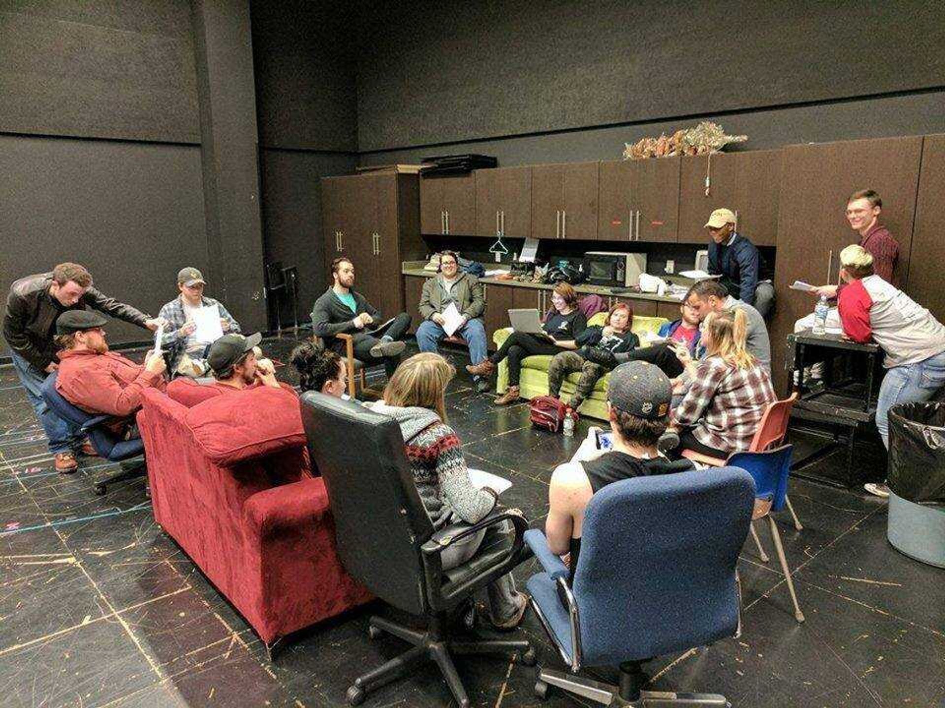 Table read for the web series, Contrast.